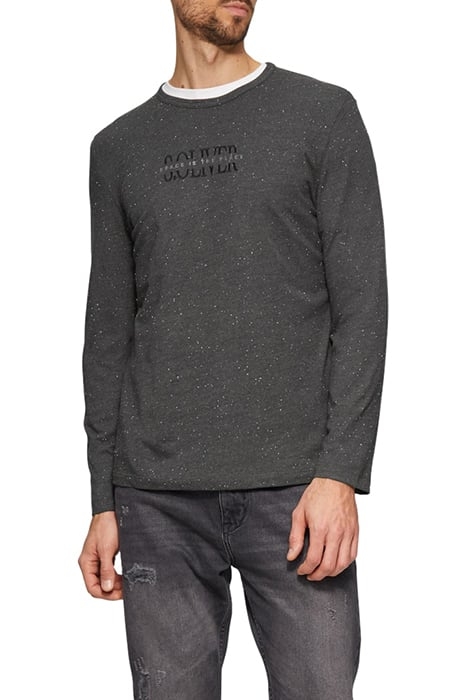 S.OLIVER T-SHIRTS GREY/BLACK 1