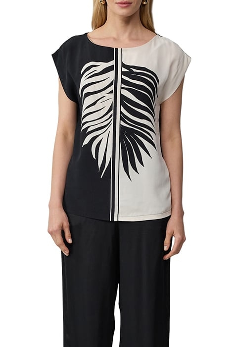 S.OLIVER T-SHIRTS GREY/BLACK 1