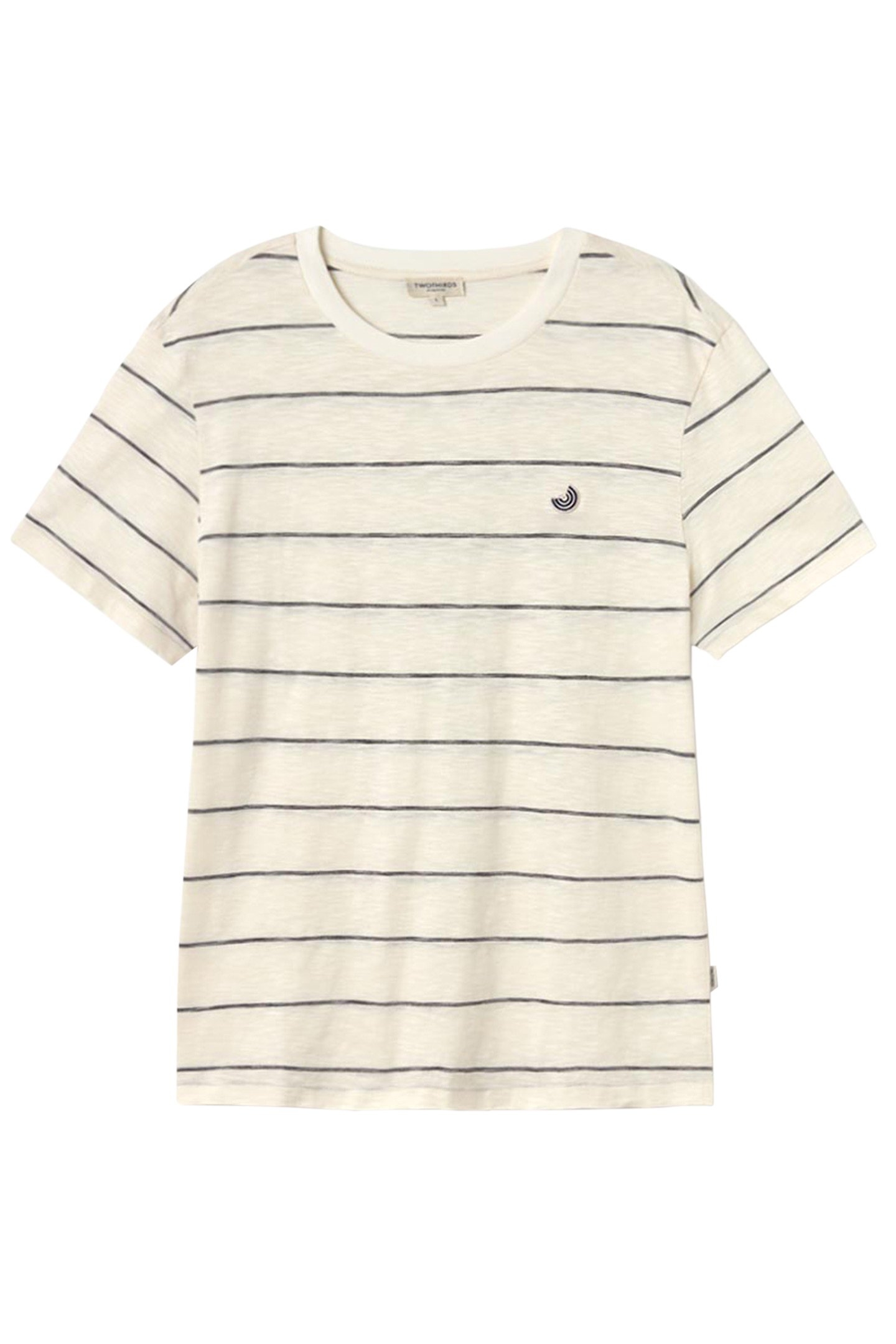 KANEOHE T-SHIRTS OFF WHITE & BLACK STRIPES 2