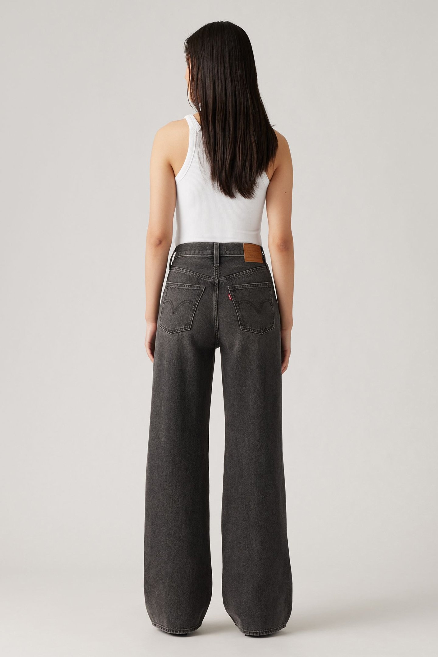 RIBCAGE WIDE LEG JEANS BLACK 3