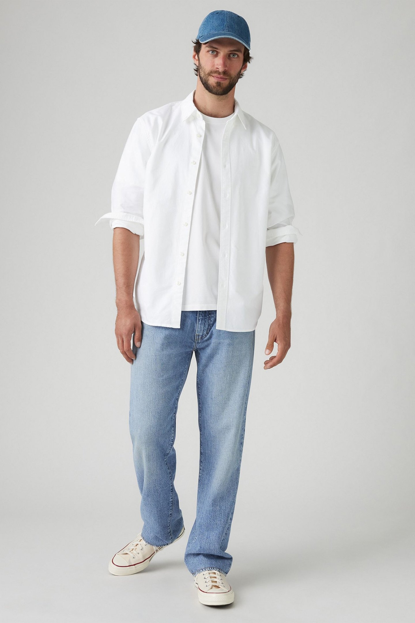 555™ RELAXED STRAIGHT LIGHTWEIGHT JEANS LIGHT INDIGO 6