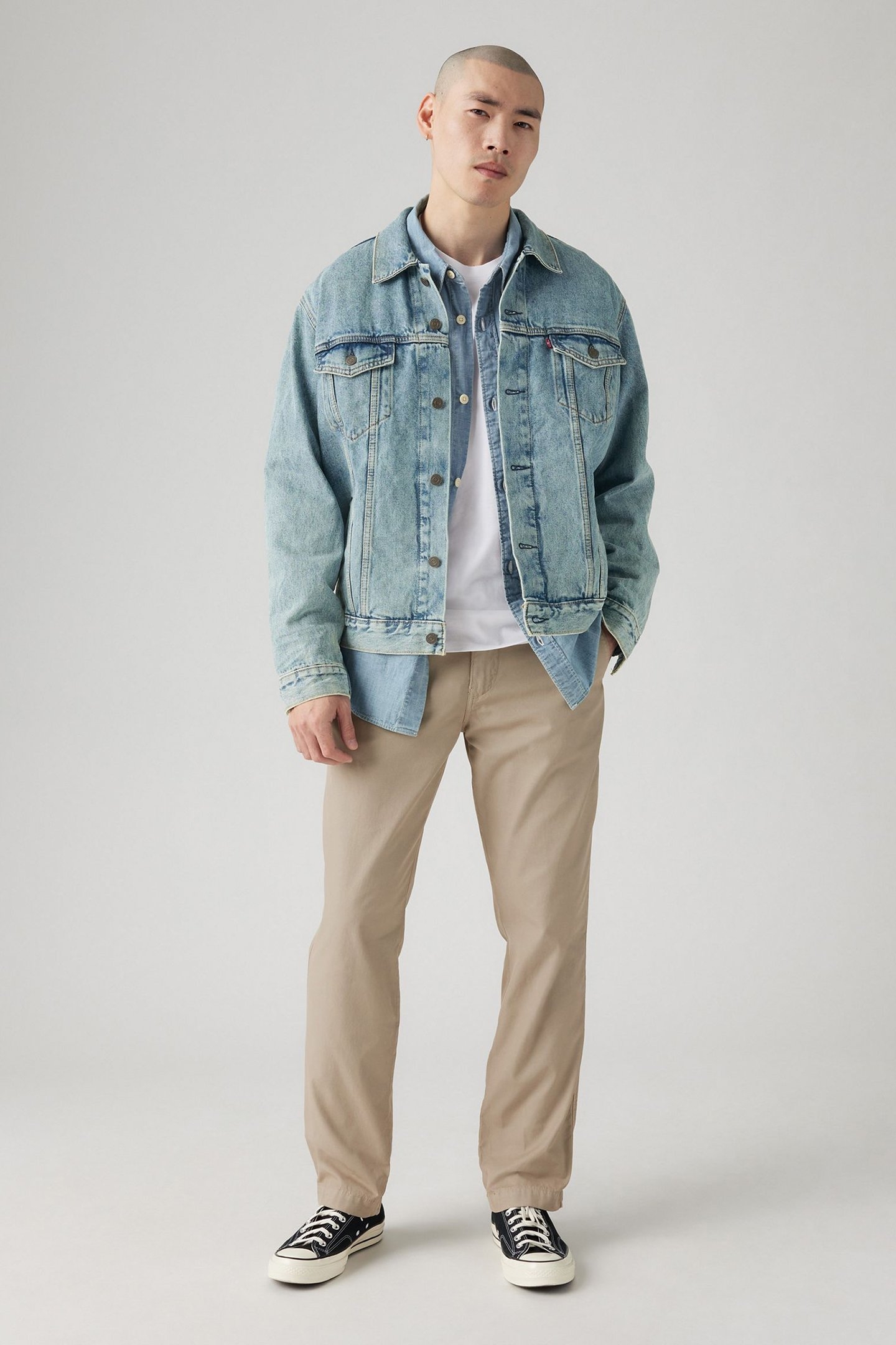 CHINO AUTHENTIC RELAXED TROUSERS NEUTRAL 6