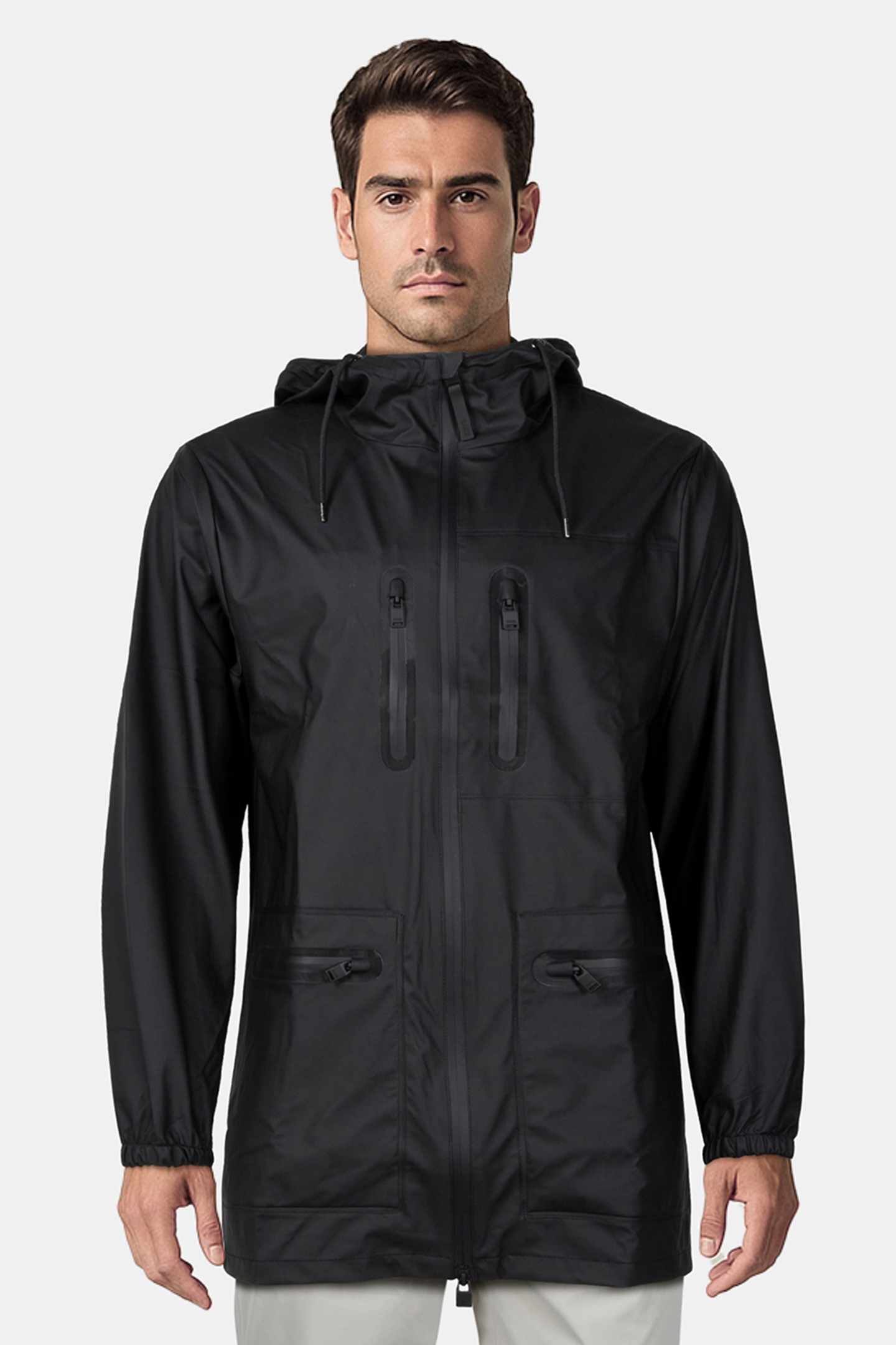 UNISEX CARGO LONG JACKET W3 BLACK 3