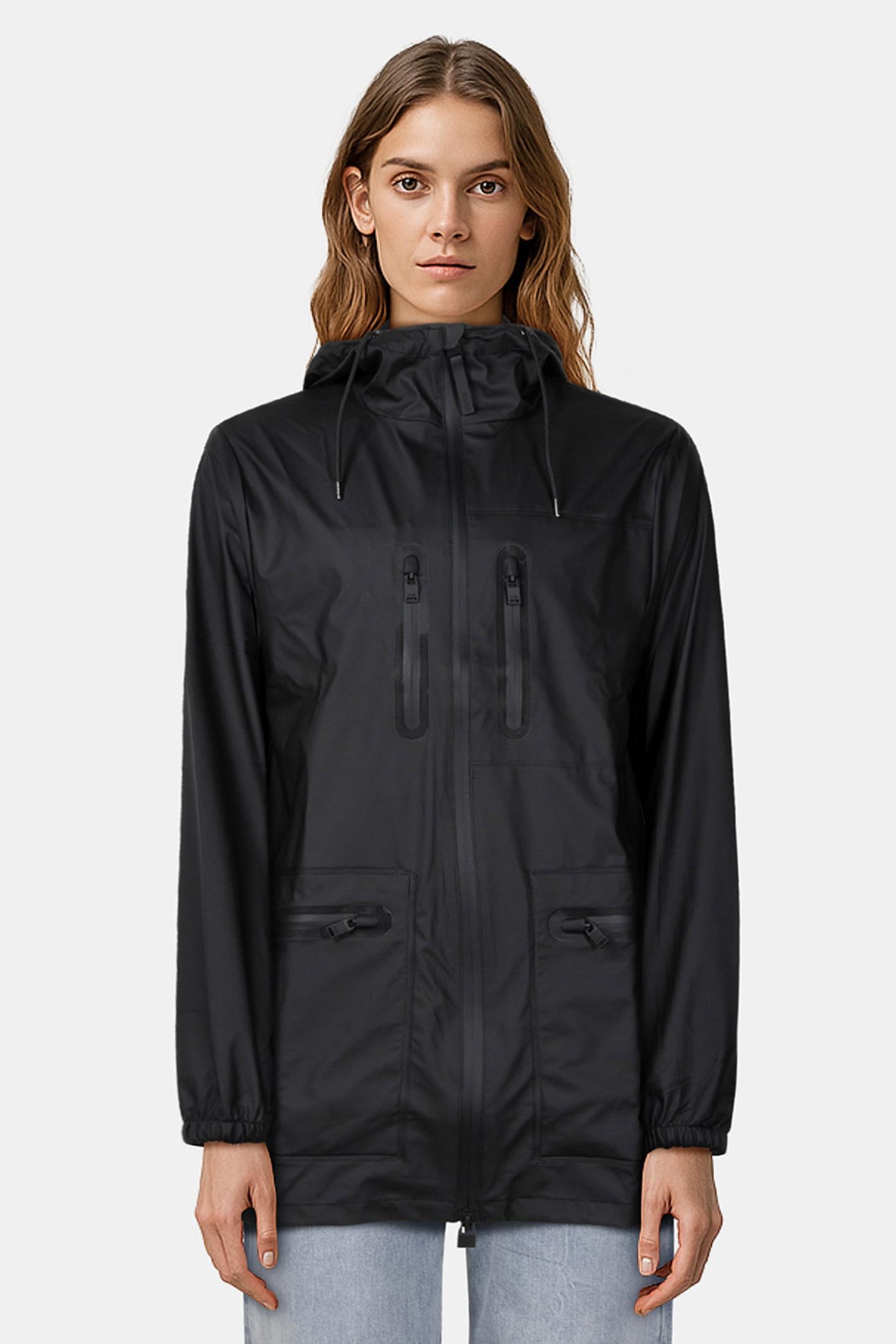 UNISEX CARGO LONG JACKET W3 BLACK 4