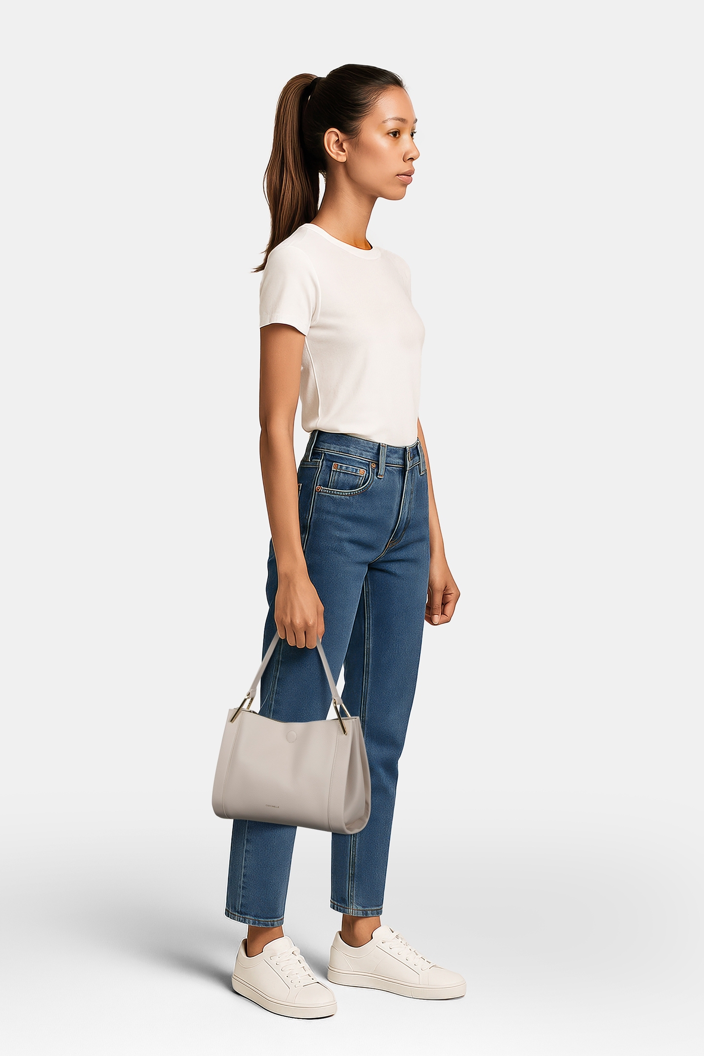 SHOULDER BAG IN DOUBLE GRAINY LEATHER 1