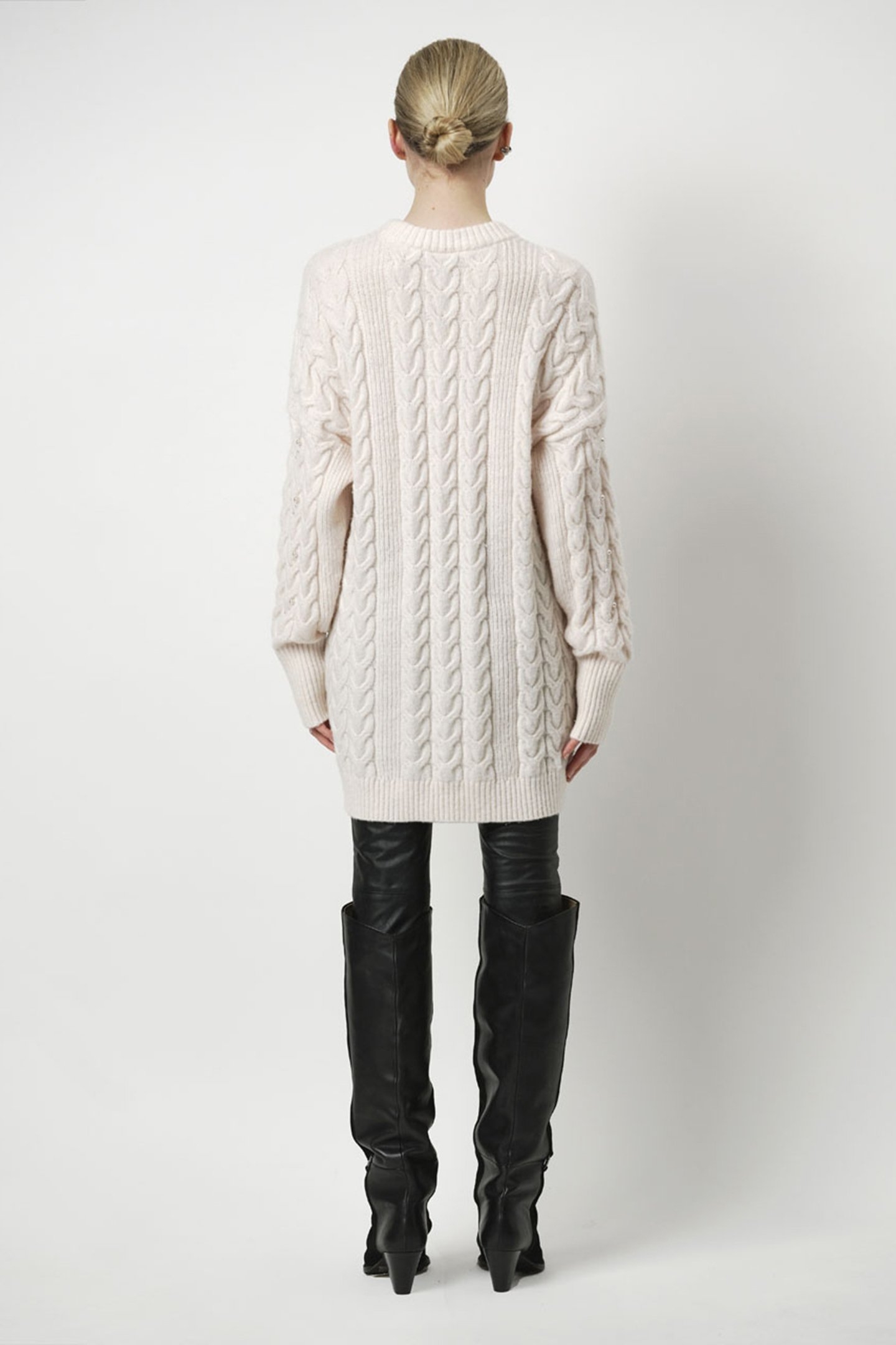 CROFT PEARL SWEATER BUTTER CREAM 2