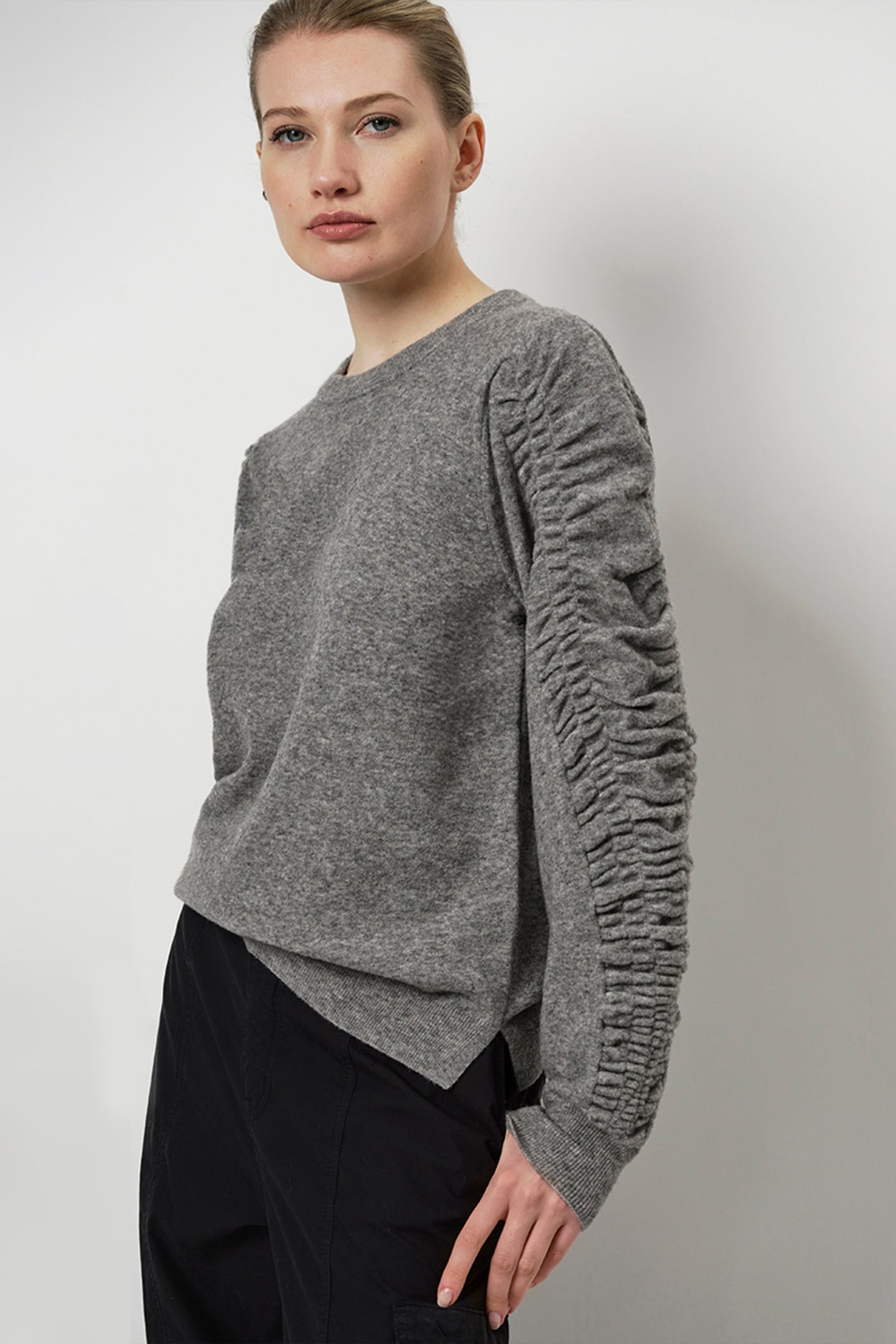 PARDON FANCY SWEATER HEATHER GREY 4