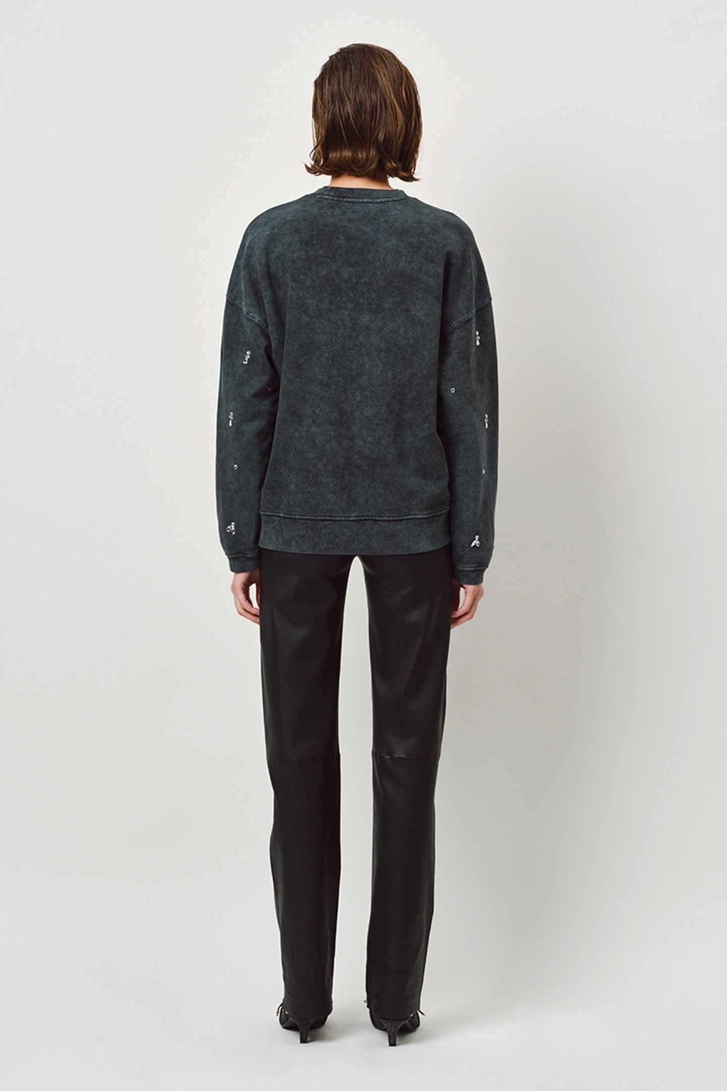 JEXAR EMBELLISHED SWEATER WASHED BLACK 2