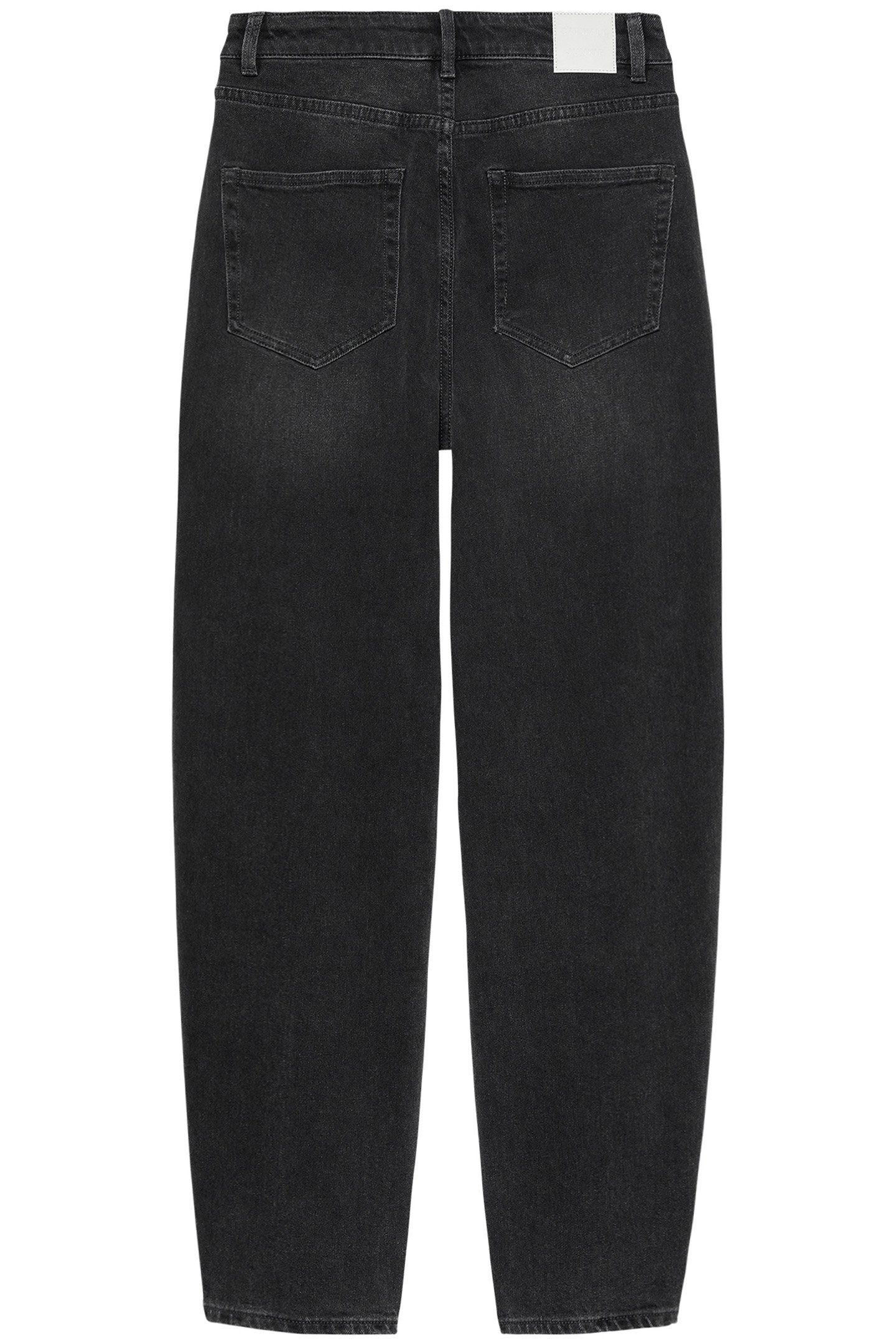 BARREL FIT JEANS WASHED BLACK 4