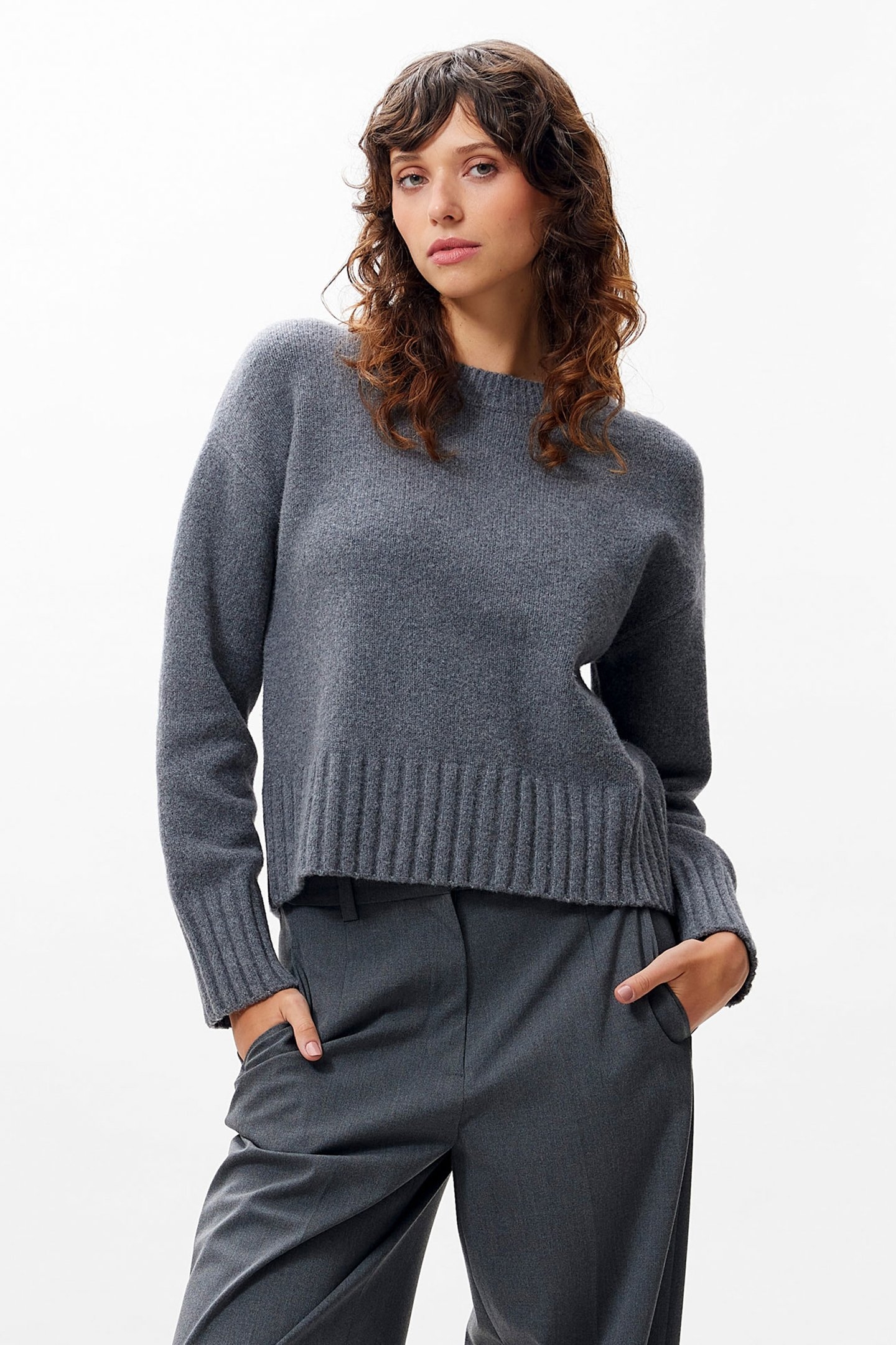CLASSIC KNIT GREY MELANGE 1