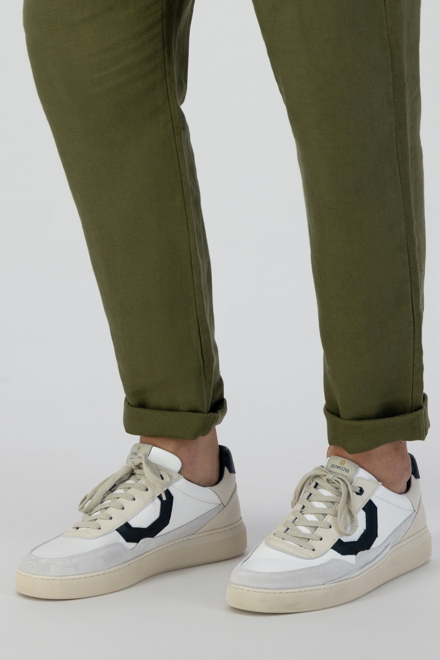 BASIC SNEAKER LEATHER MIX OFFWHITE 3