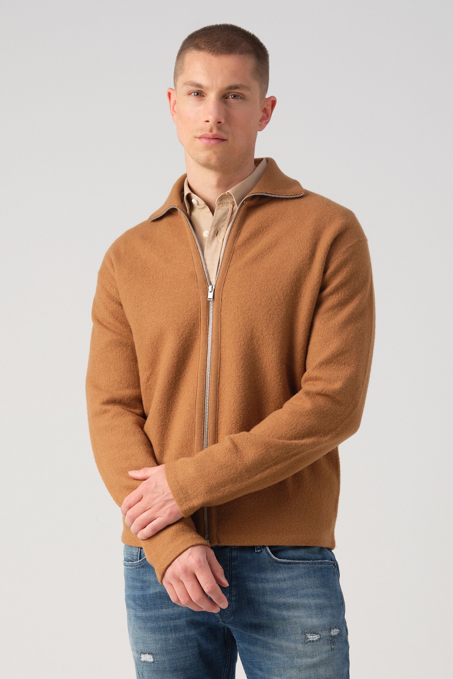 J.C. RAGS RANDY VEST TOASTED COCONUT 5