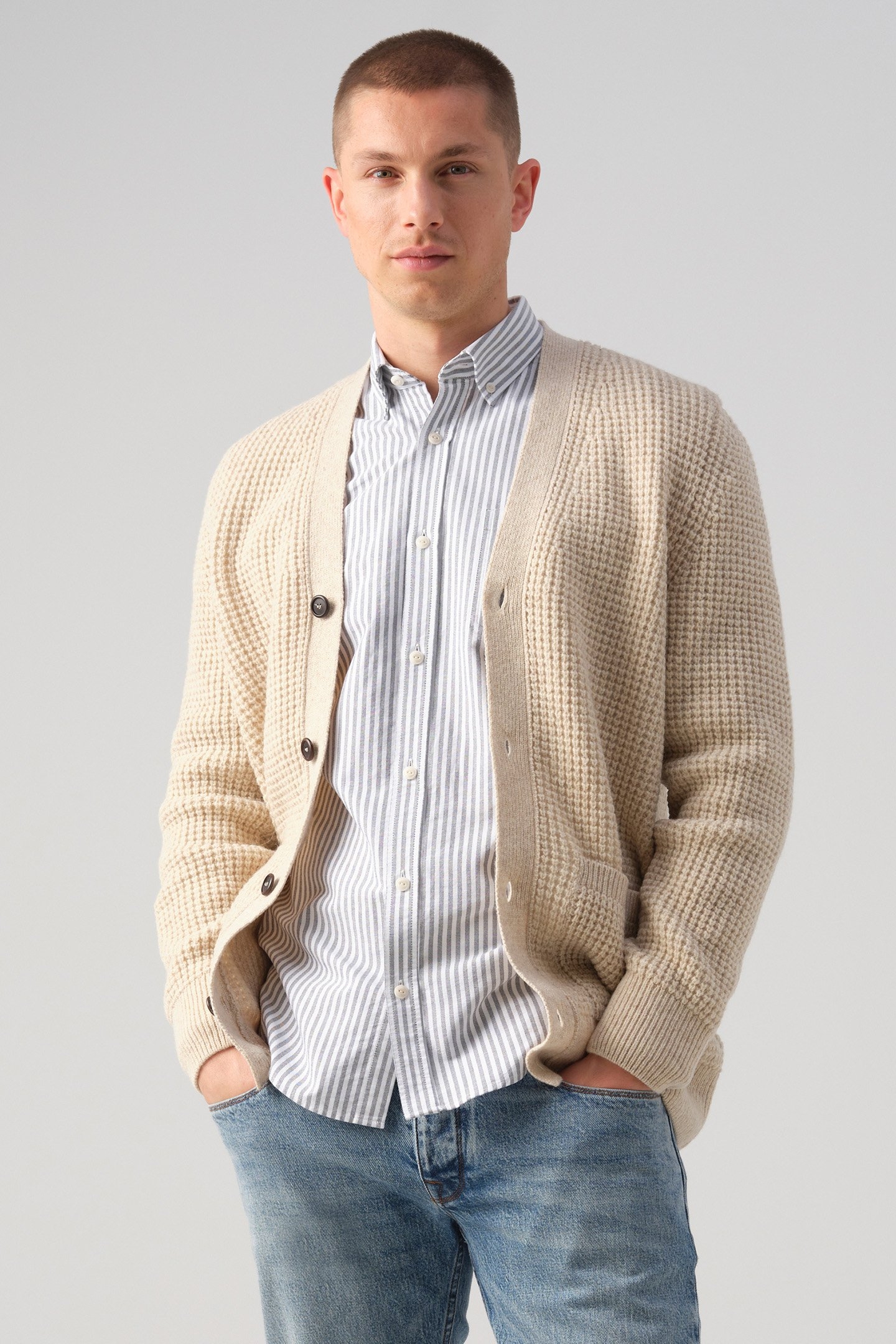 J.C. RAGS RYKER VEST BLEACHED SAND 1