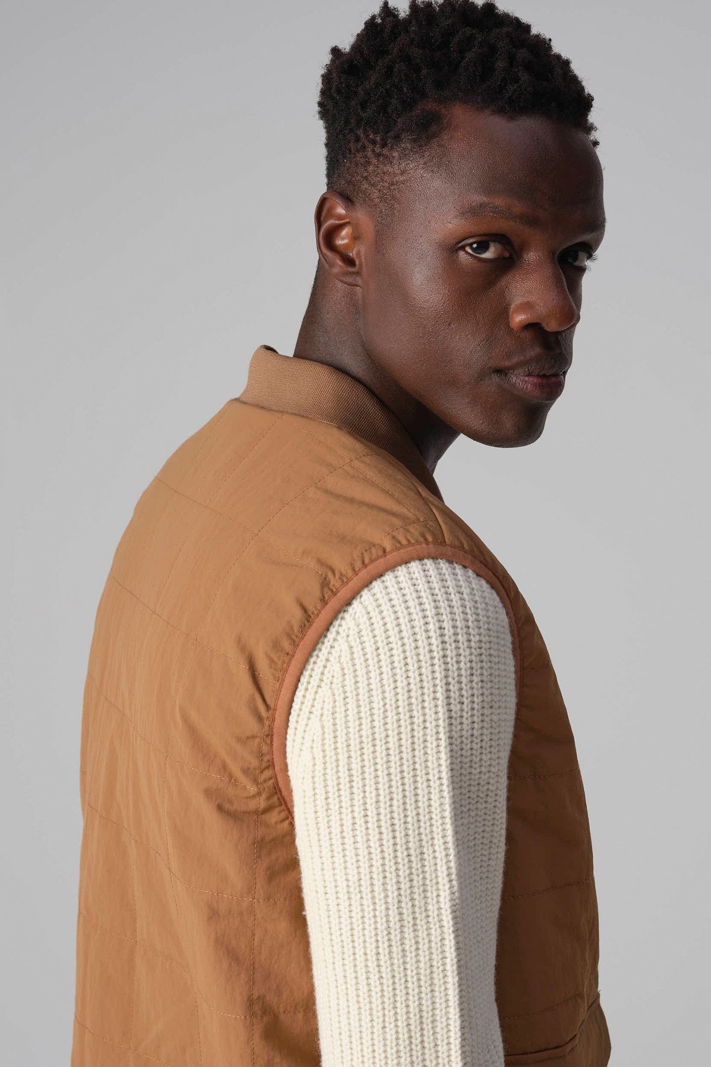 J.C. RAGS RAFE BODYWARMER TOASTED COCONUT 5