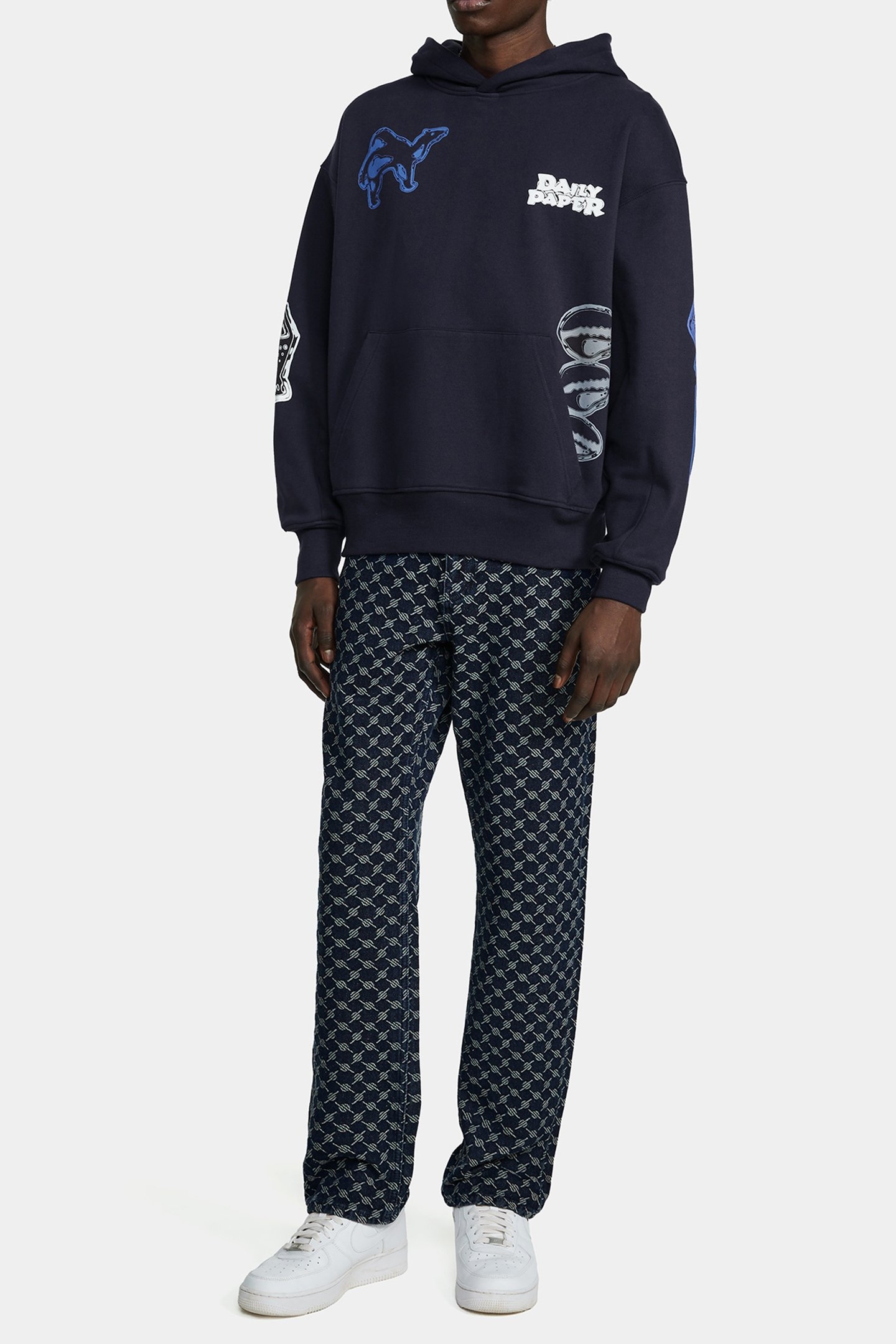 RAYMOND HOODIE UNISEX BLUE 1