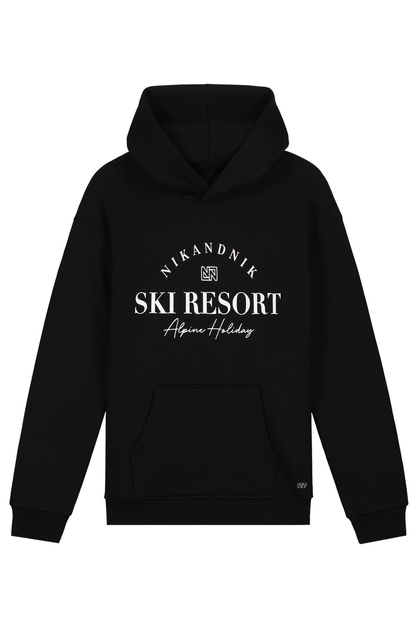 SKI RESORT HOODIE BLACK 1