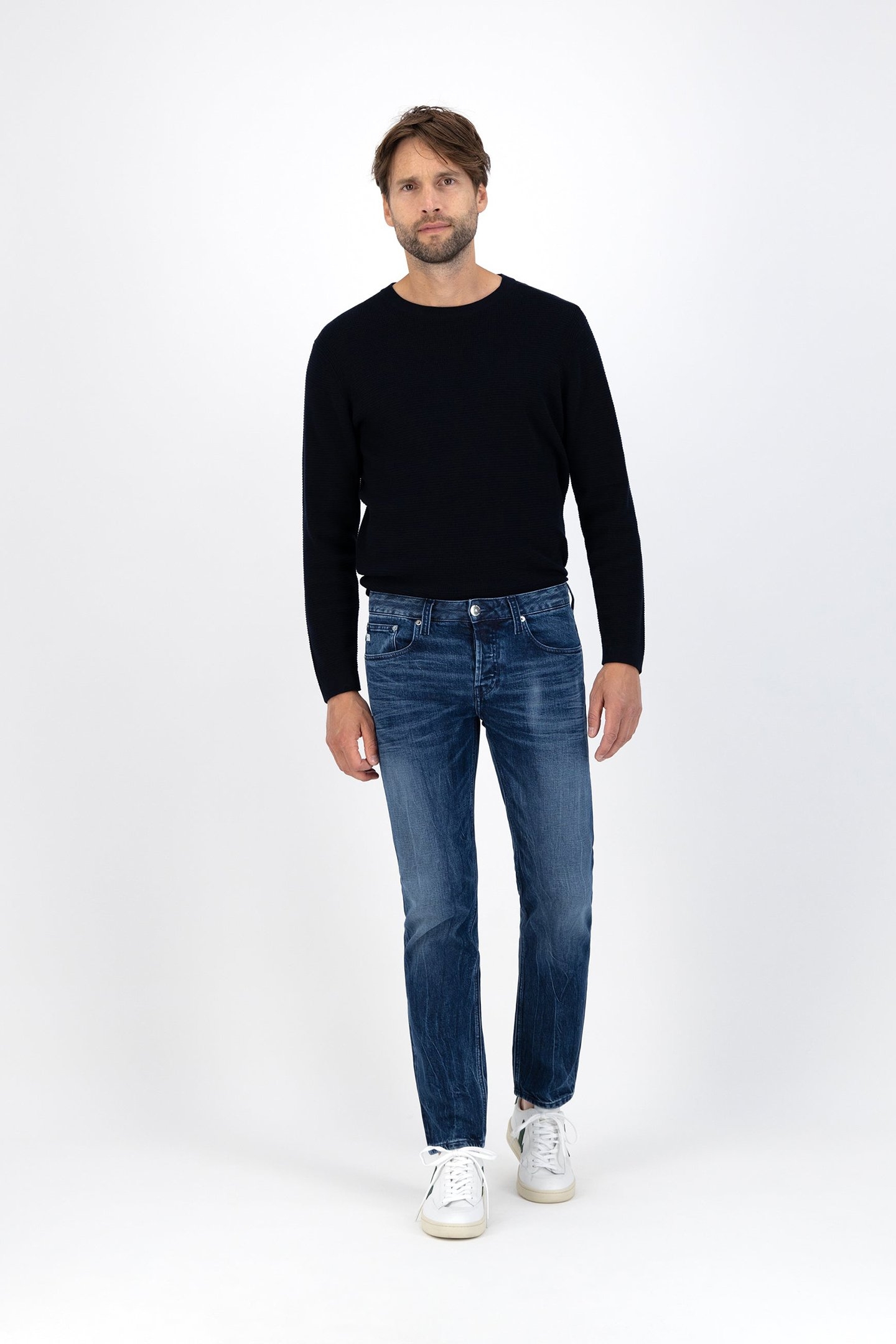 REGULAR DUNN STRETCH DARK WORN 3