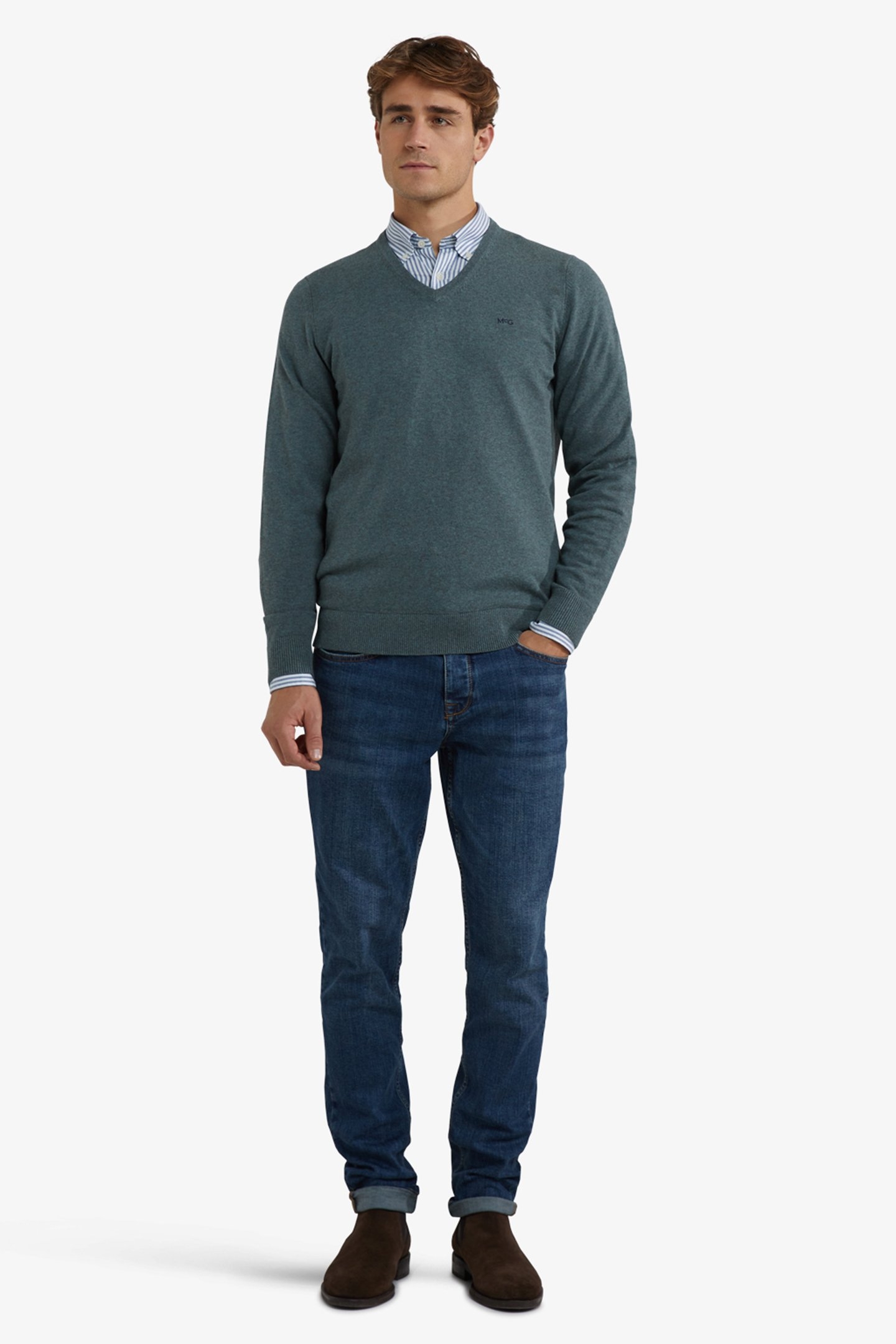 V-NECK SWEATER WINTER SAGE 2