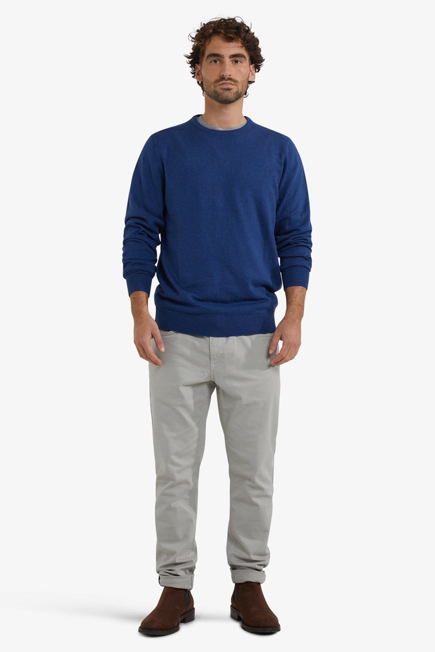 C-NECK SWEATER PATRIOT BLUE 2