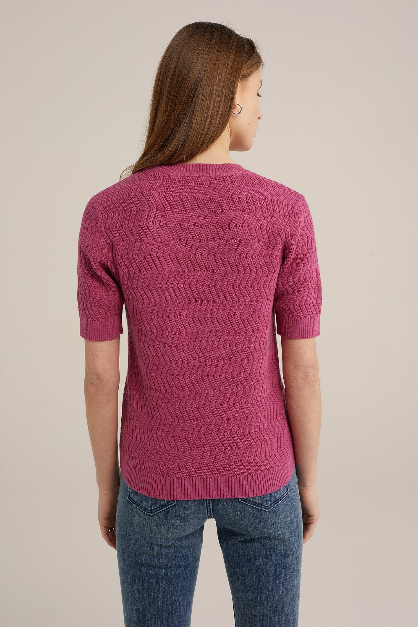 GEBREIDE TRUI OLD ROSE 2