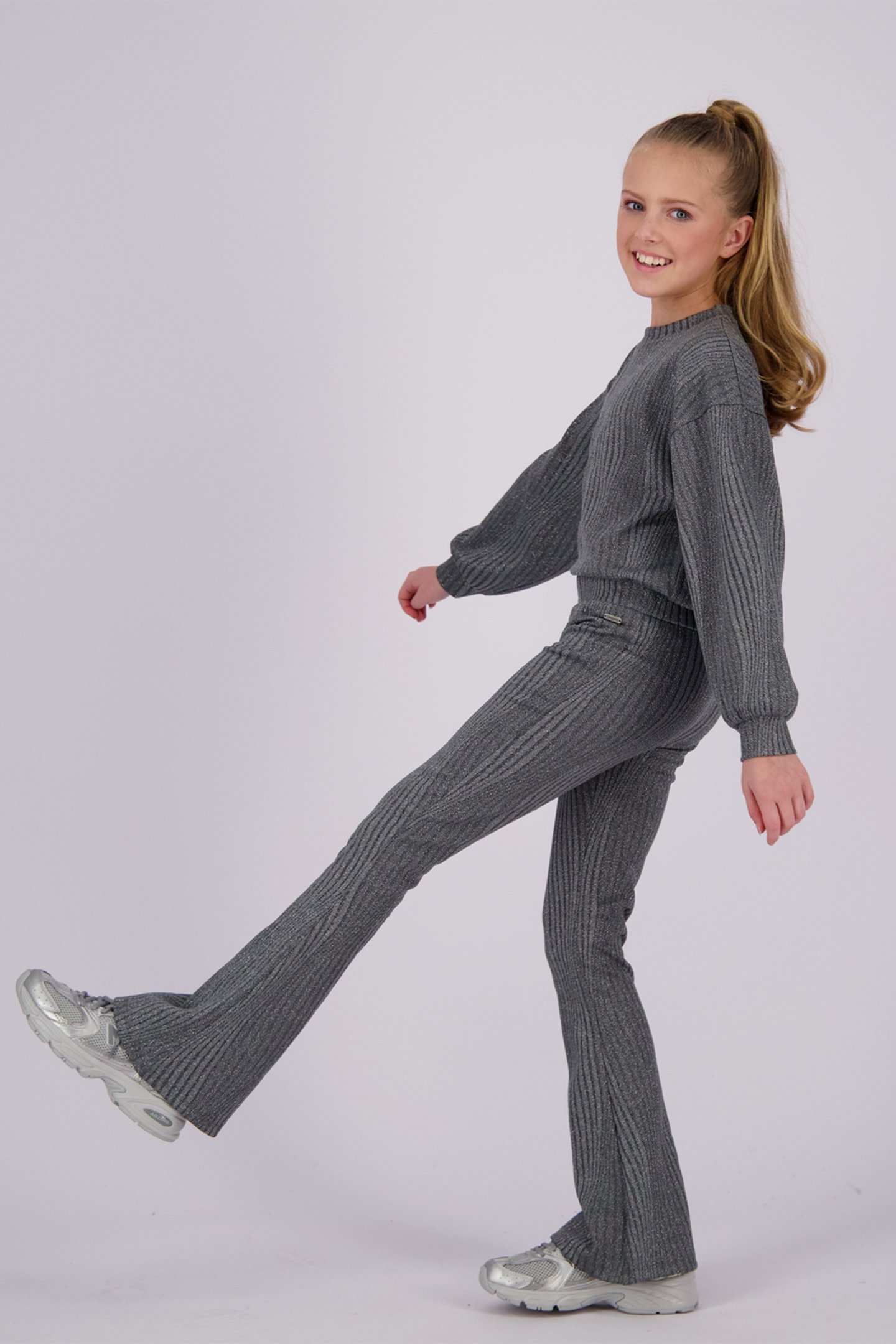 GIRLS JANE TOP GREY ROCK 7