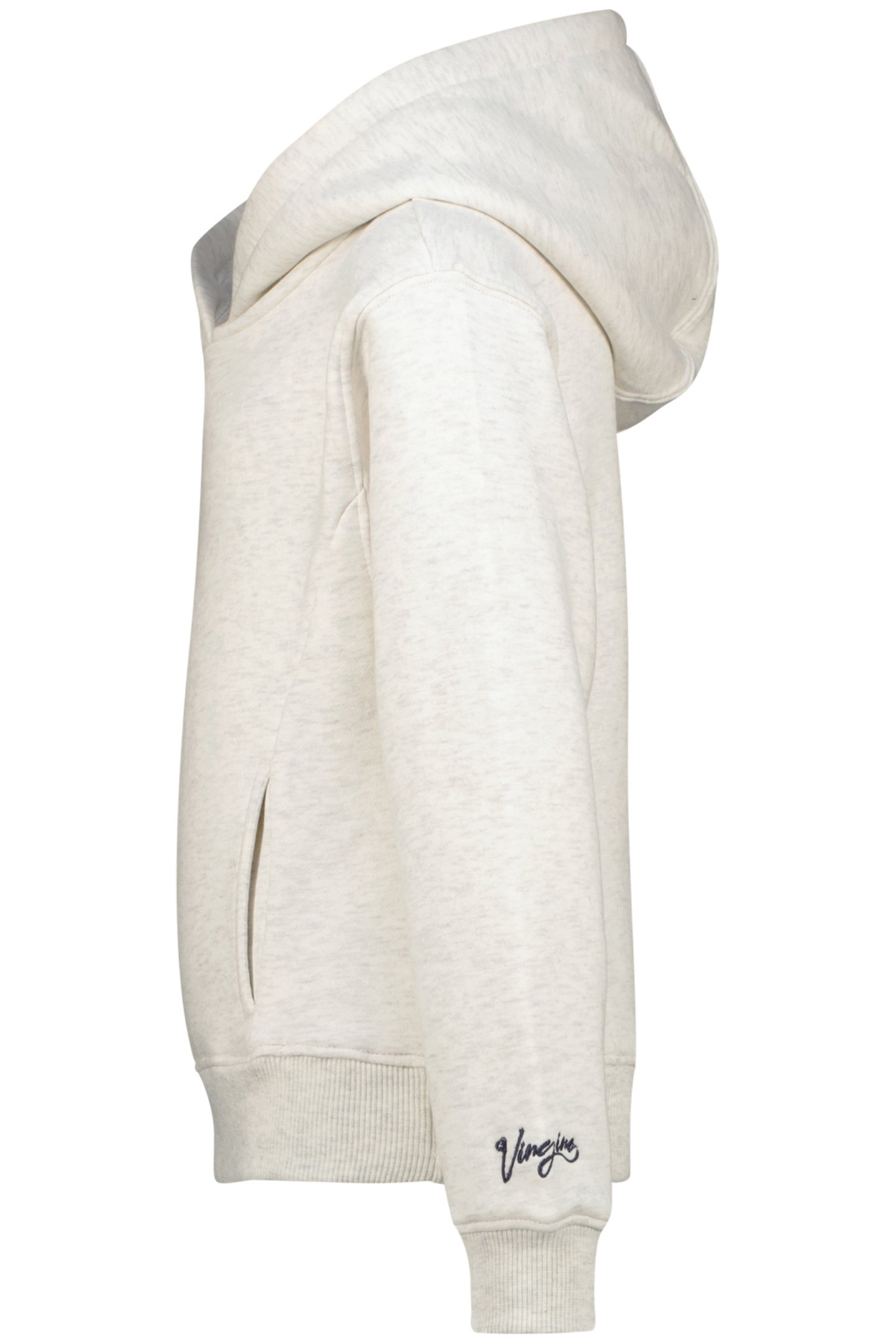 GIRLS NAMMIE HOODY LIGHT GREY MELEE 3