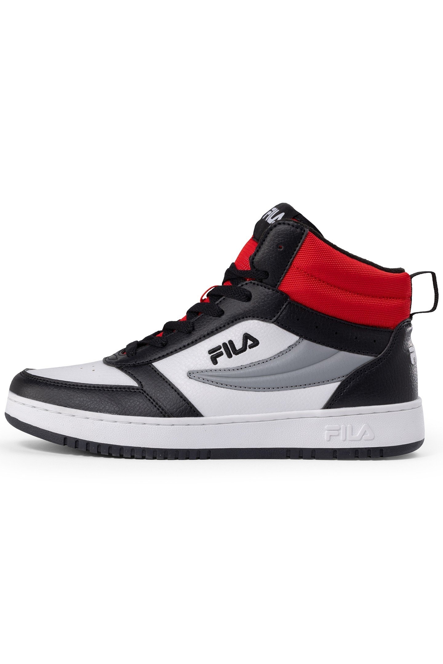 UNISEX FILA REGA NF MID WHITE-BLACK-FILA RED 1