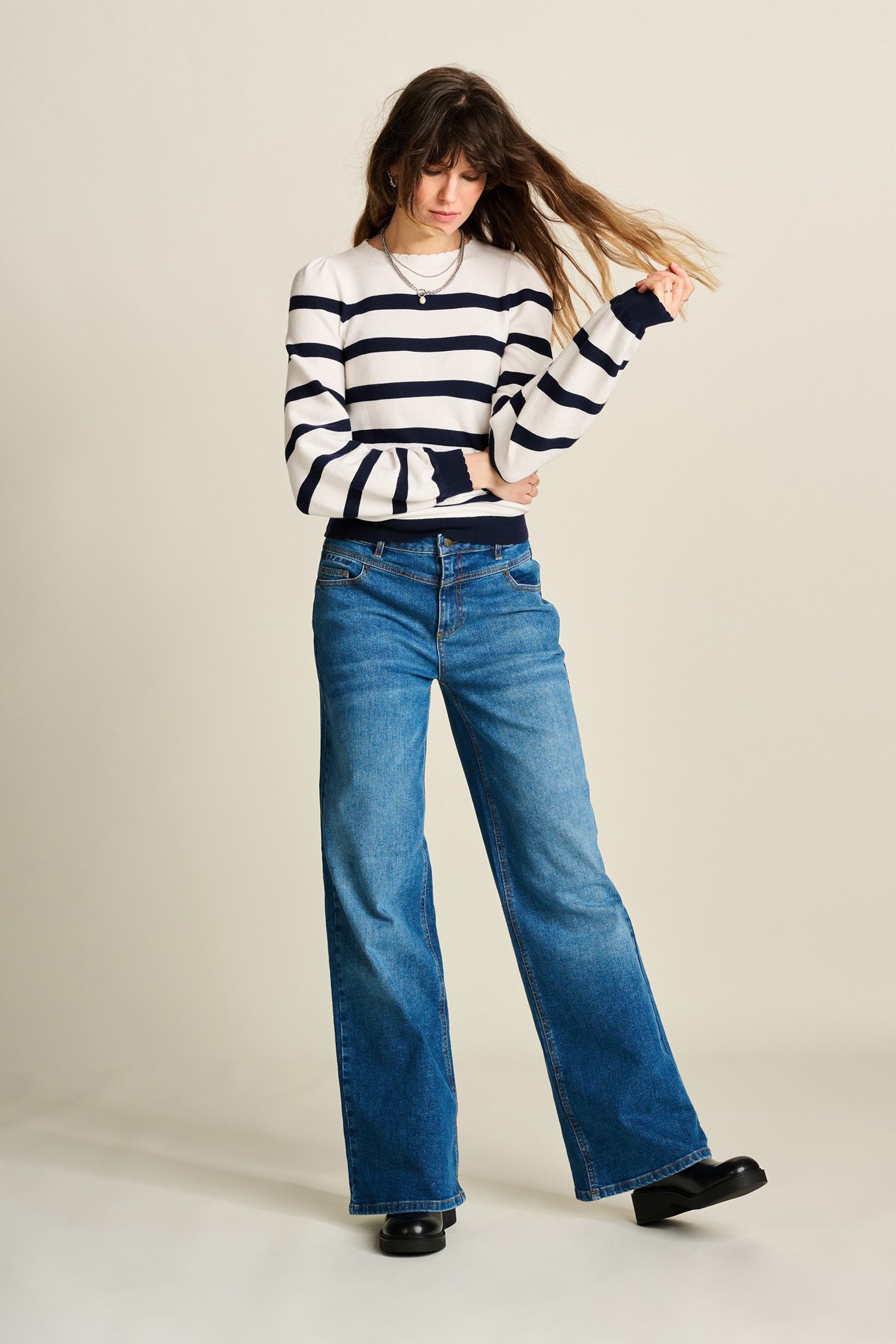 JEANS- WIDE LEG VINTAGE BLUE 4