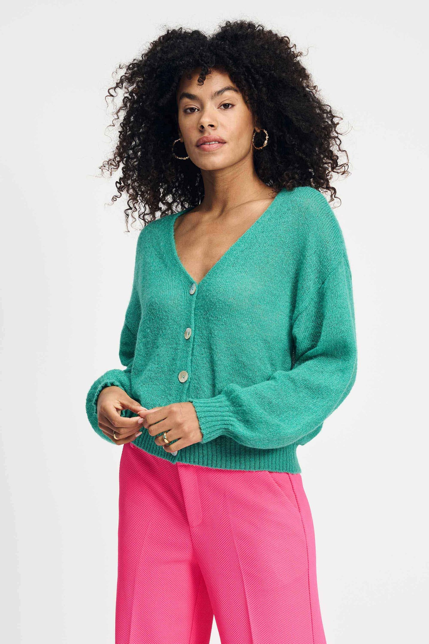 CARDIGAN - FRESH GREEN 1