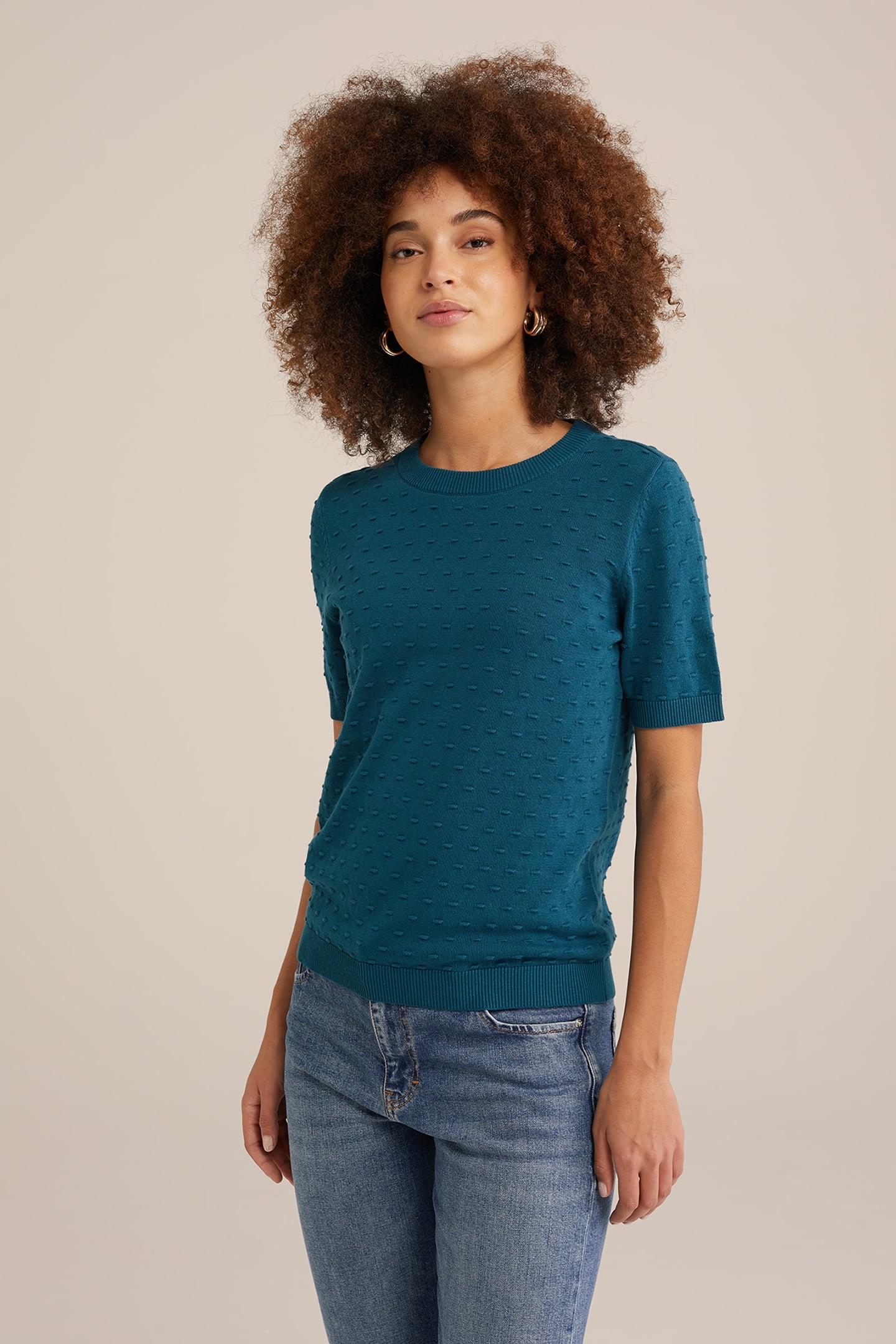 KNITTED PULLOVER SEA GREEN 1
