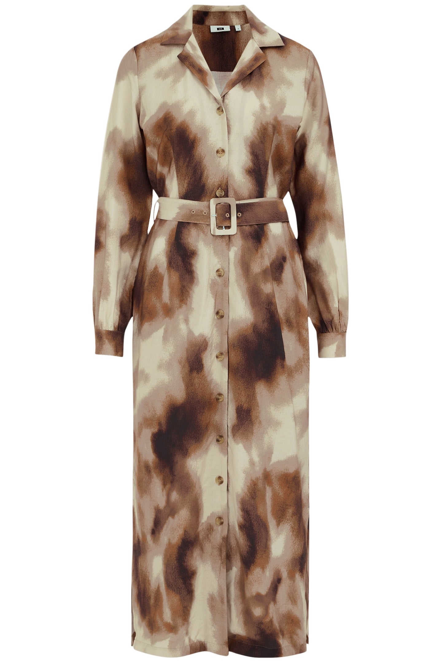 DRESS MID LENGTH BROWN 3