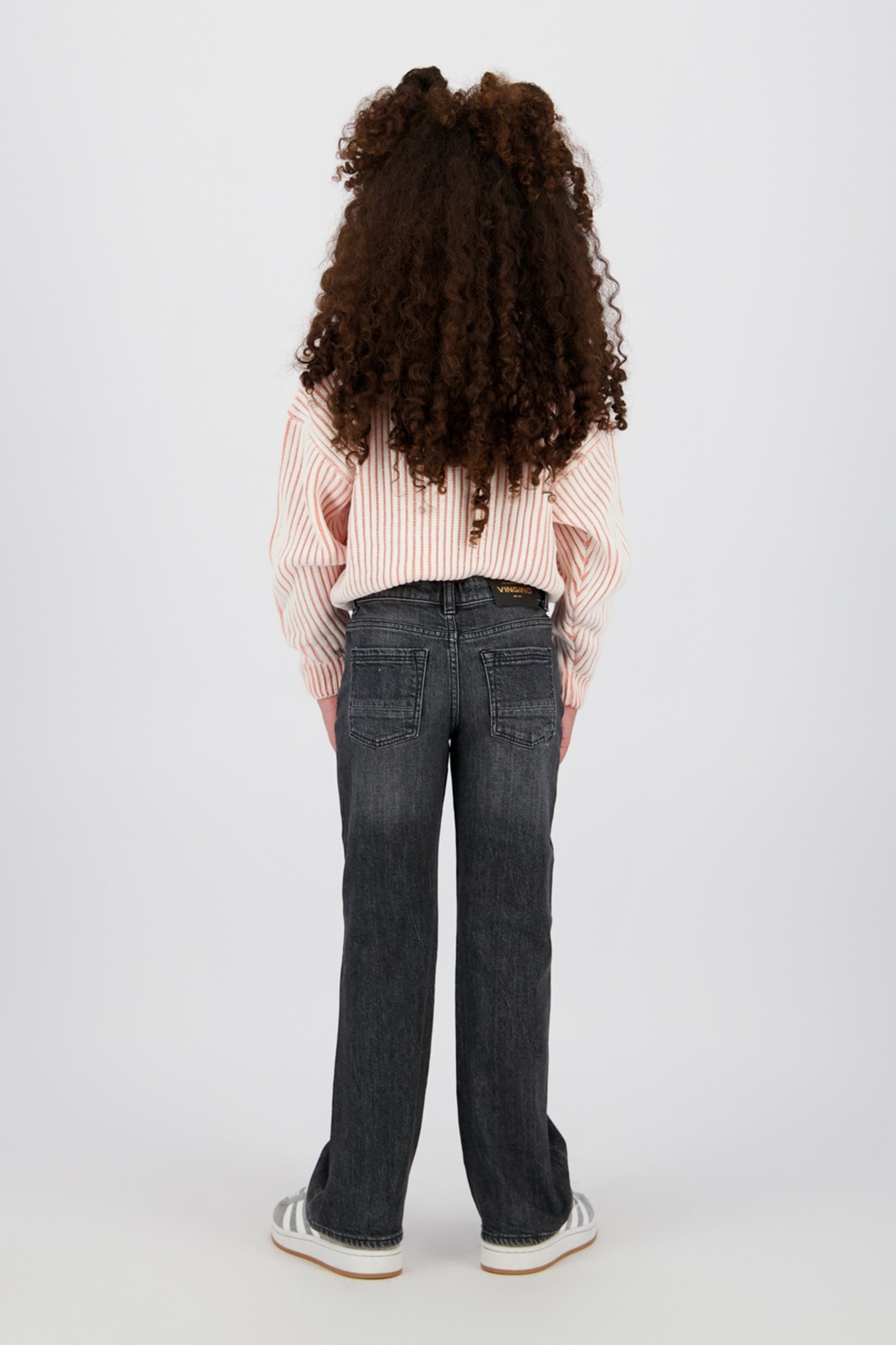 GIRLS CAREY JEANS DARK GREY VINTAGE 2