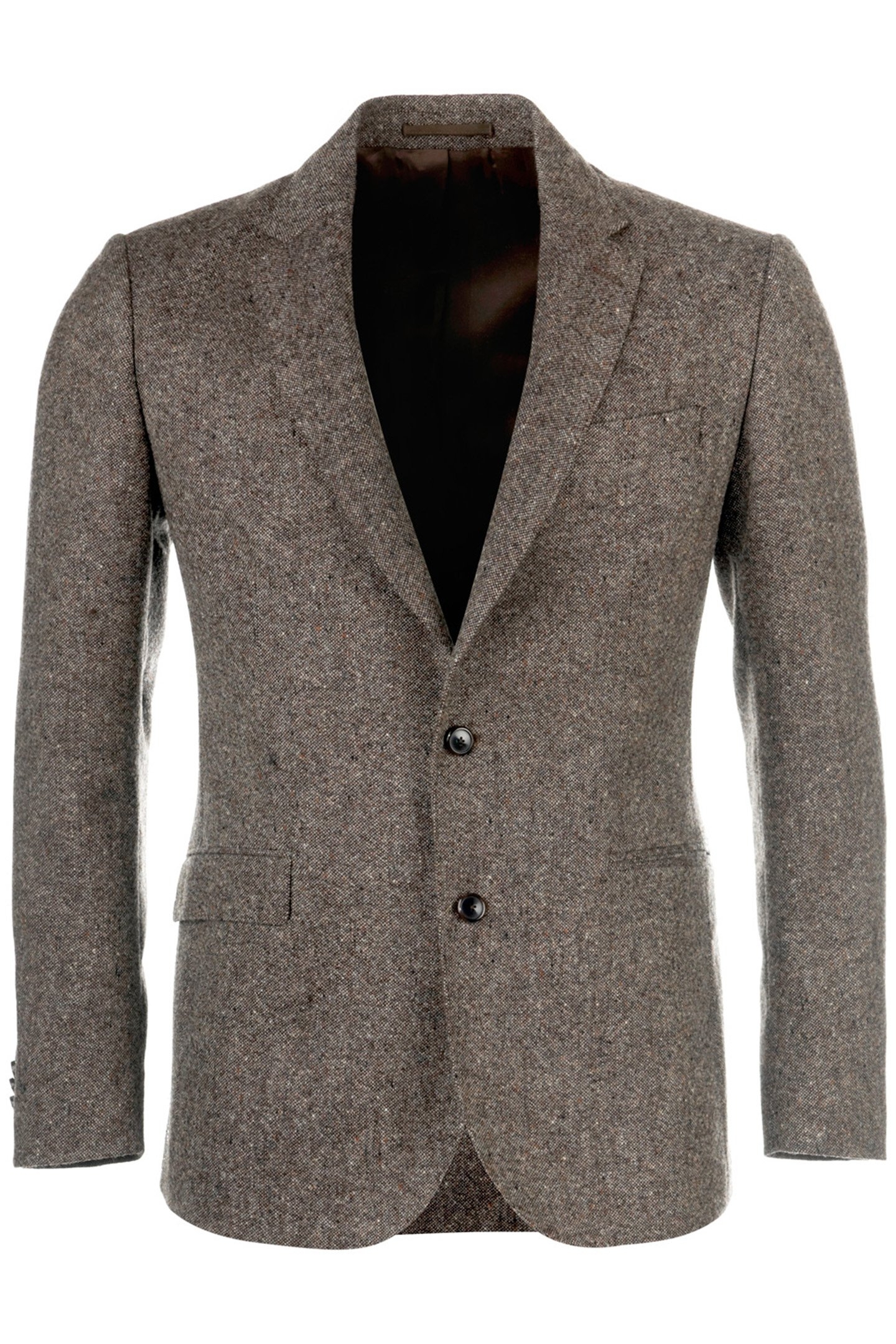 2 BTN FLAP PKT BLAZER BROWN 1