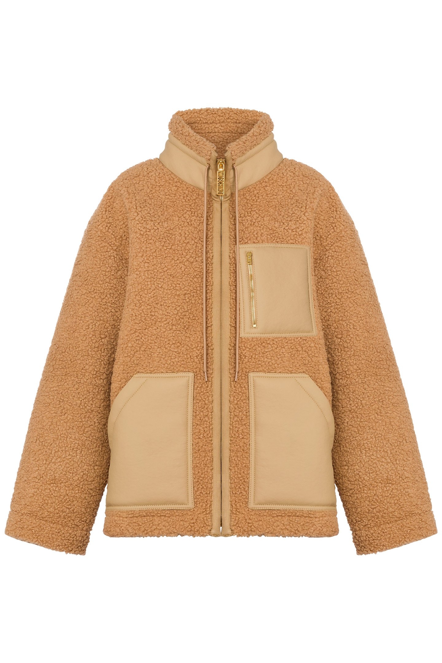 SOFT FABRIC JACKET WITH ZIP BEIGE 3
