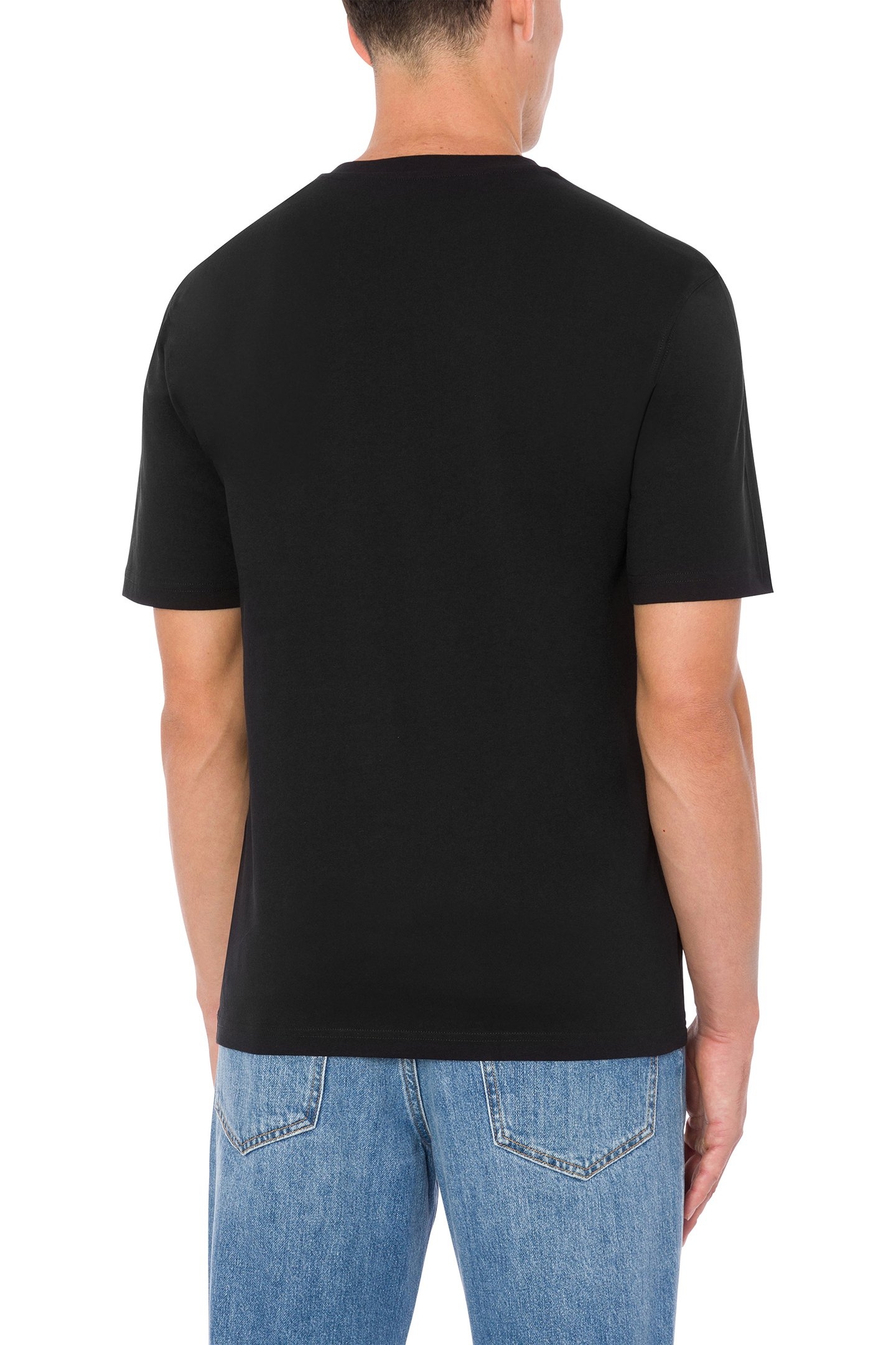 T-SHIRT LOGO EMBROIDERY BLACK 2