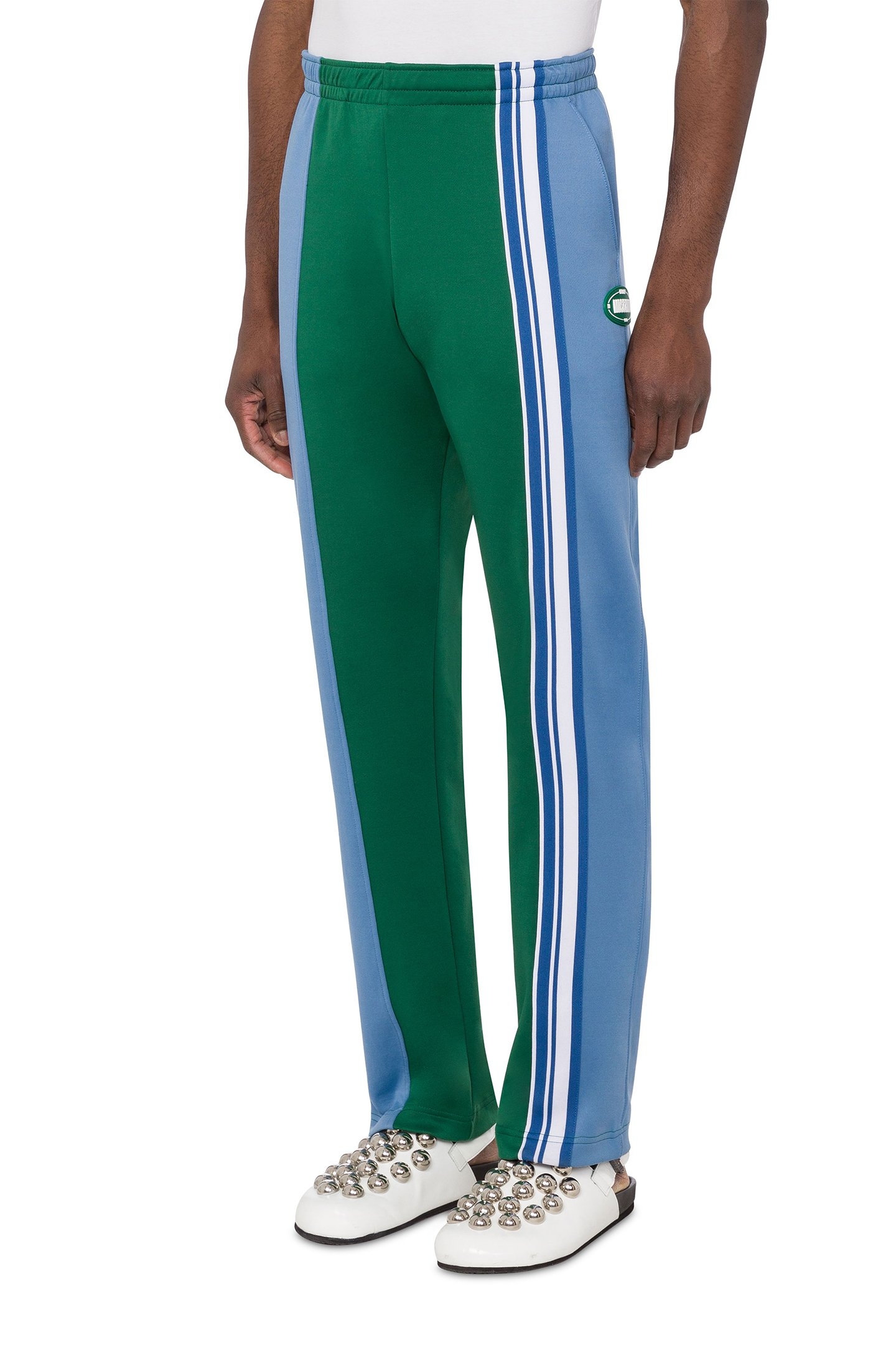 TECHNICAL JOGGING NYLON-COTTON OVAL PATCH GREEN 1