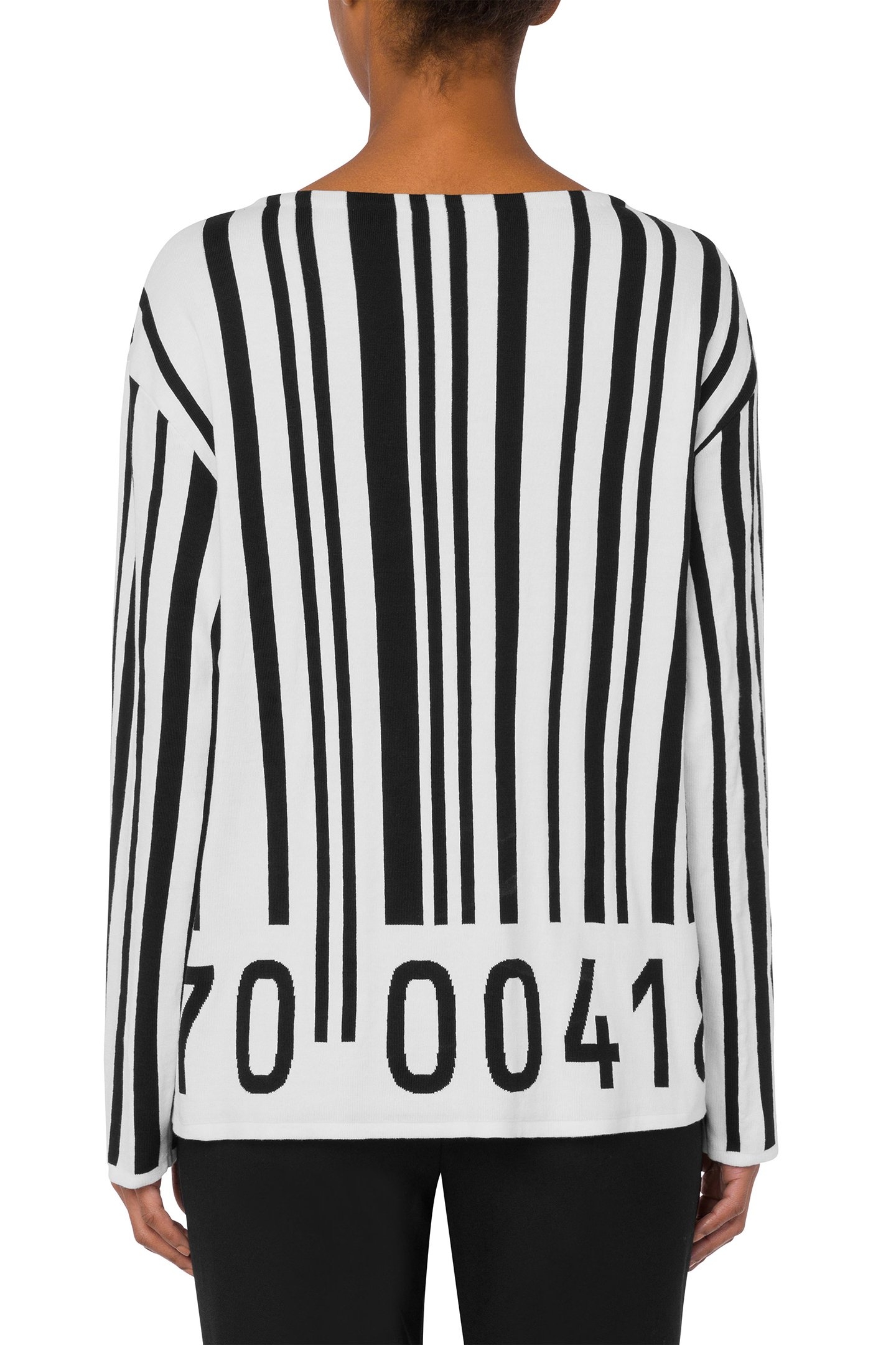 BARCODE COTTON PULLOVER BLACK 2