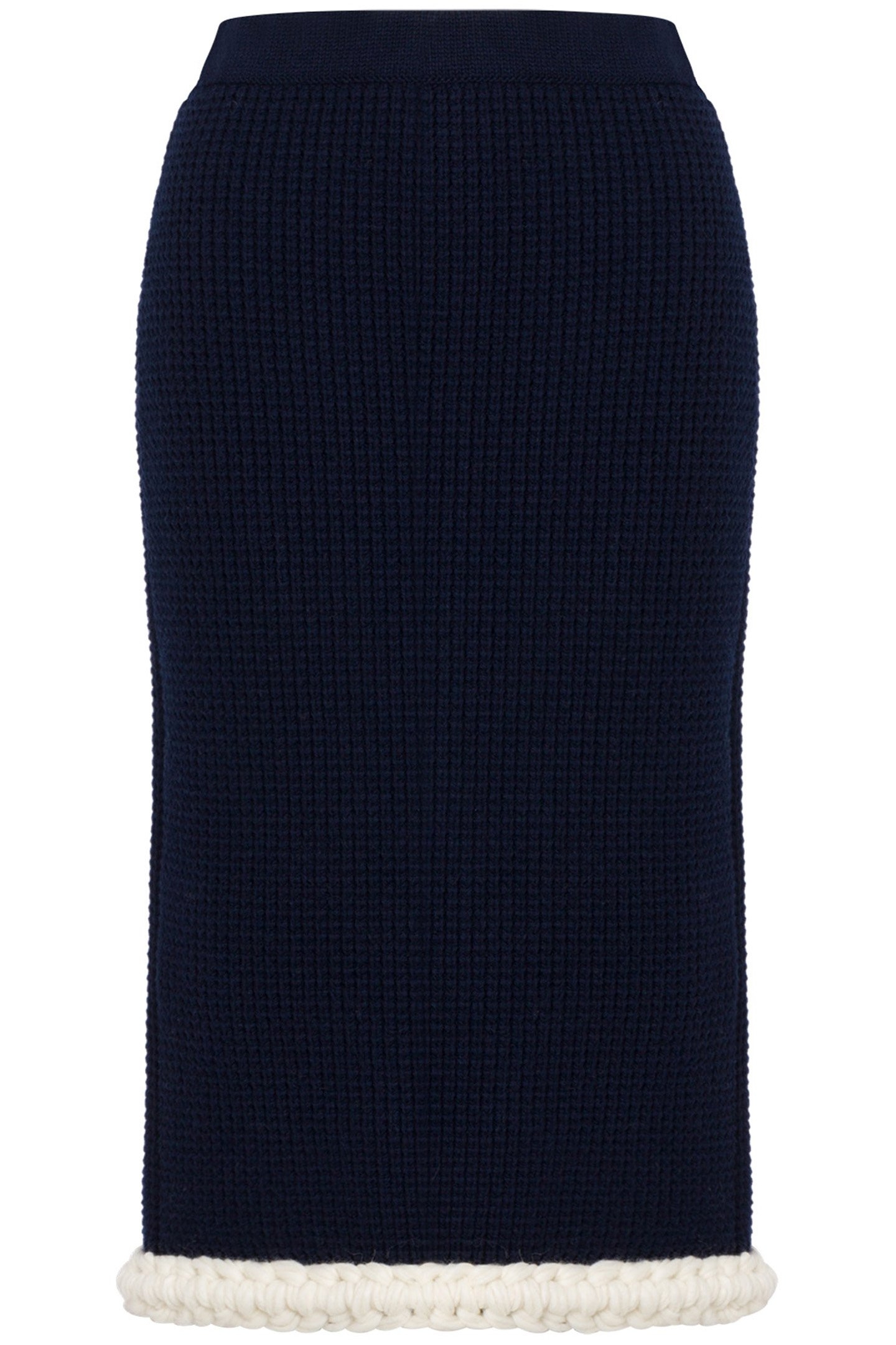 SUPERFINE LAMBSWOOL SKIRT BLUE 3