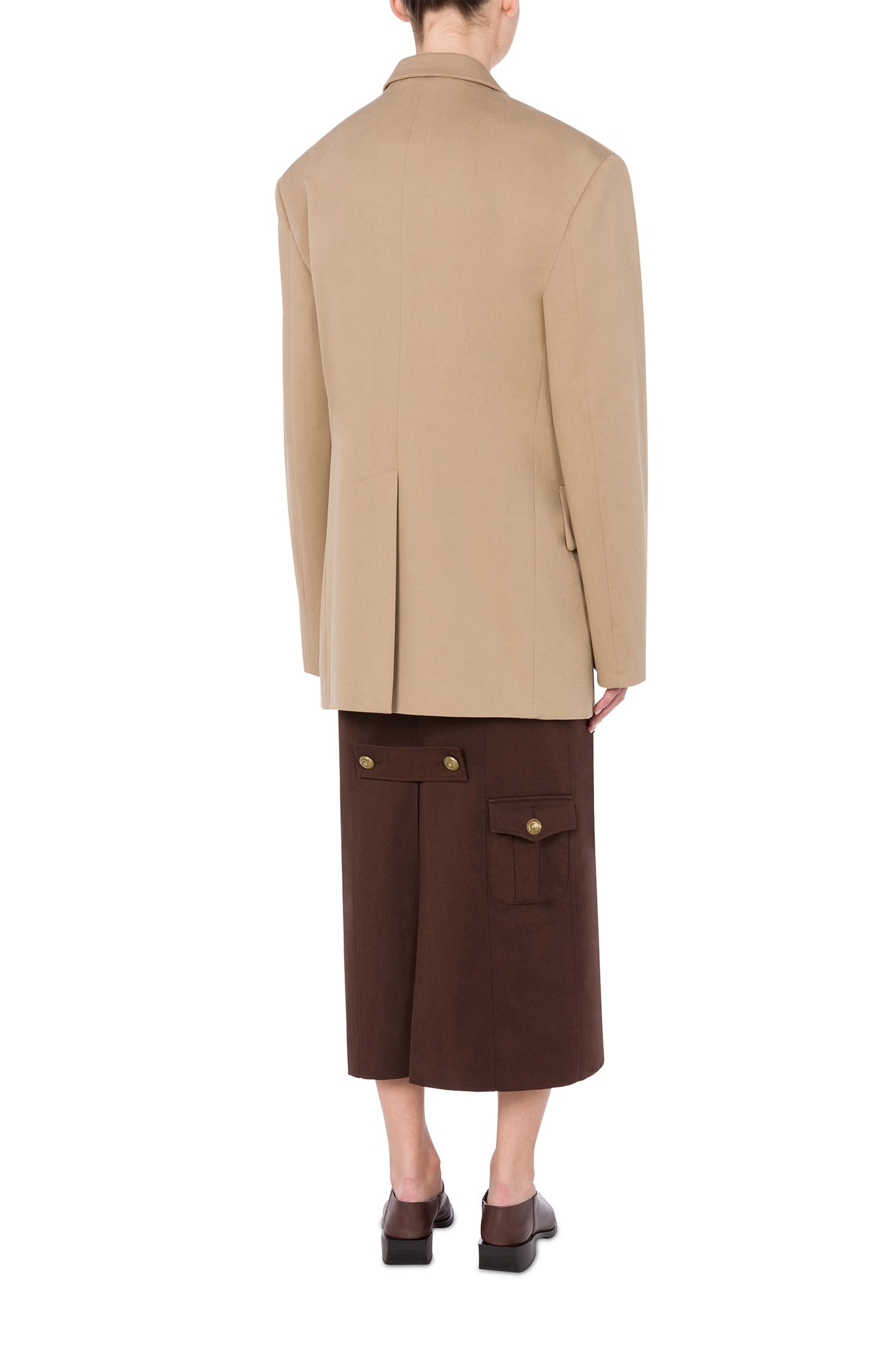 GABARDINE JACKET MILITARY TWIST BEIGE 2