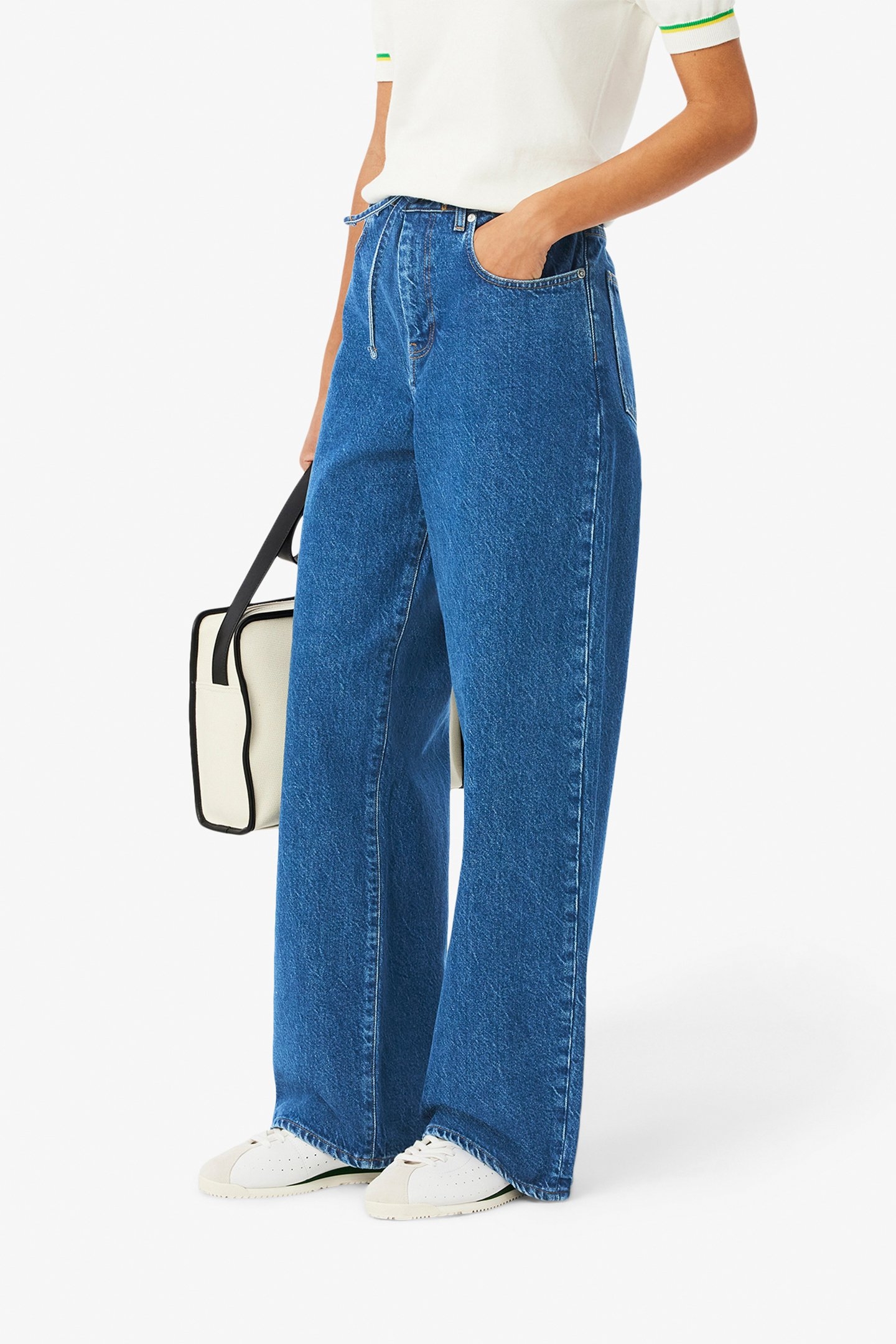 LEISURE TROUSERS MEDIUM BLUE 1