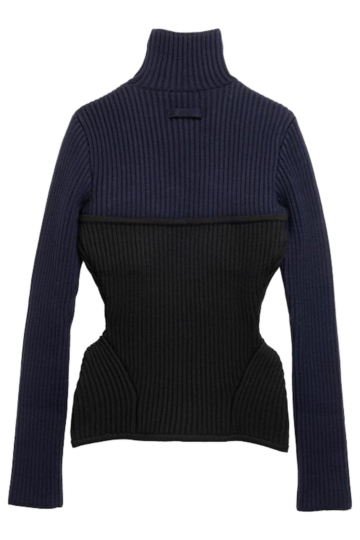 JEAN PAUL GAULTIER – CORSET TURTLENECK BLUE 2