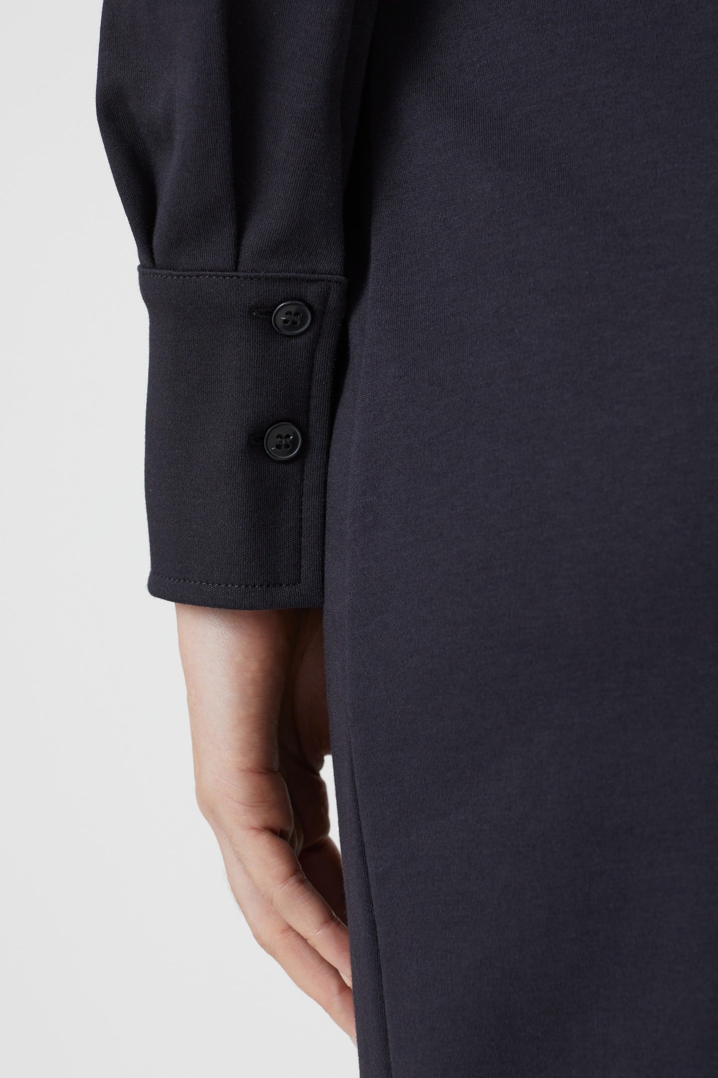 SHIRTDRESS LONG SLEEVE DRESSES BLACK 7