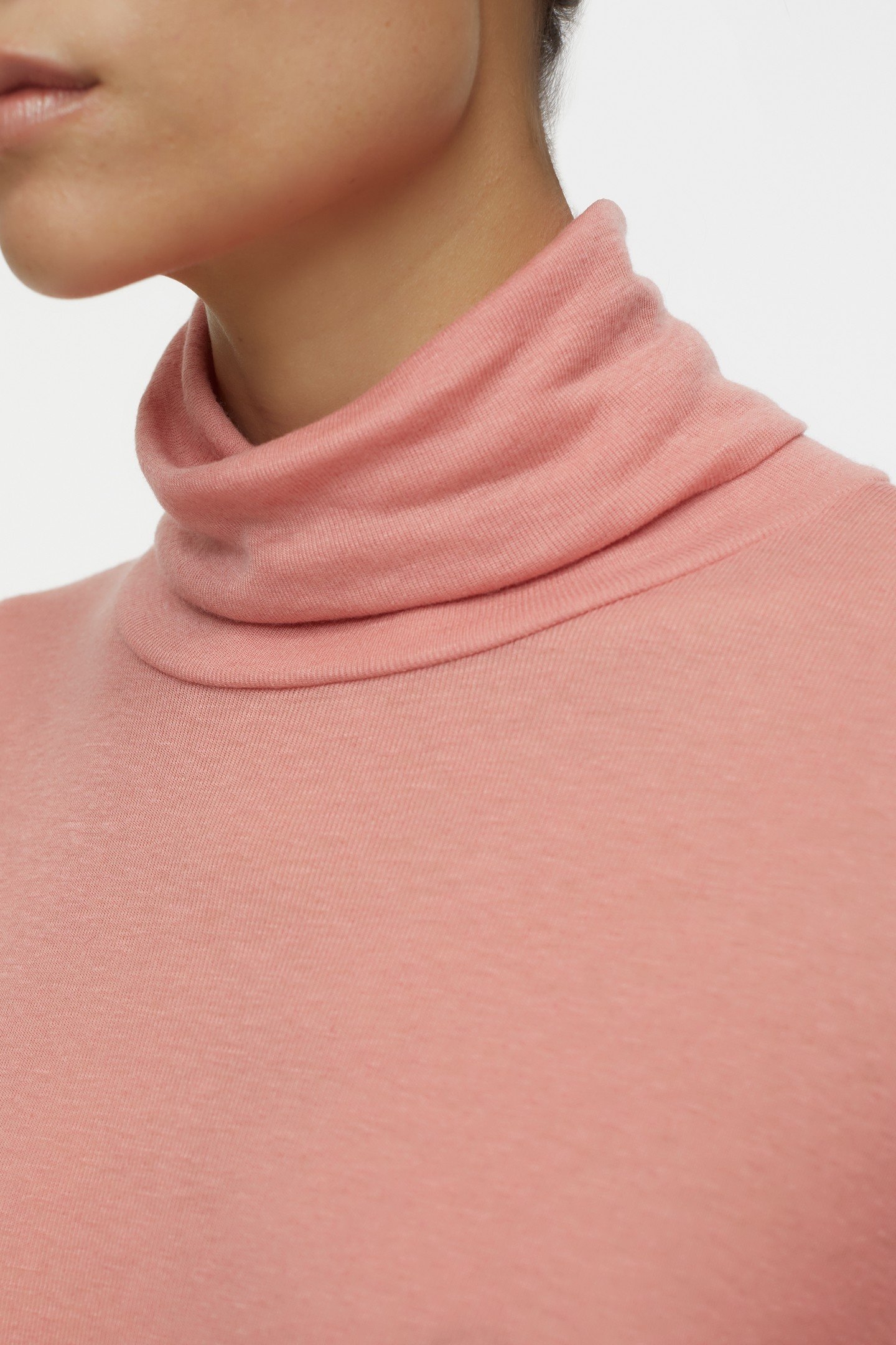 TURTLE NECK LONGSLEEVE T-SHIRTS ROSE DUST 4
