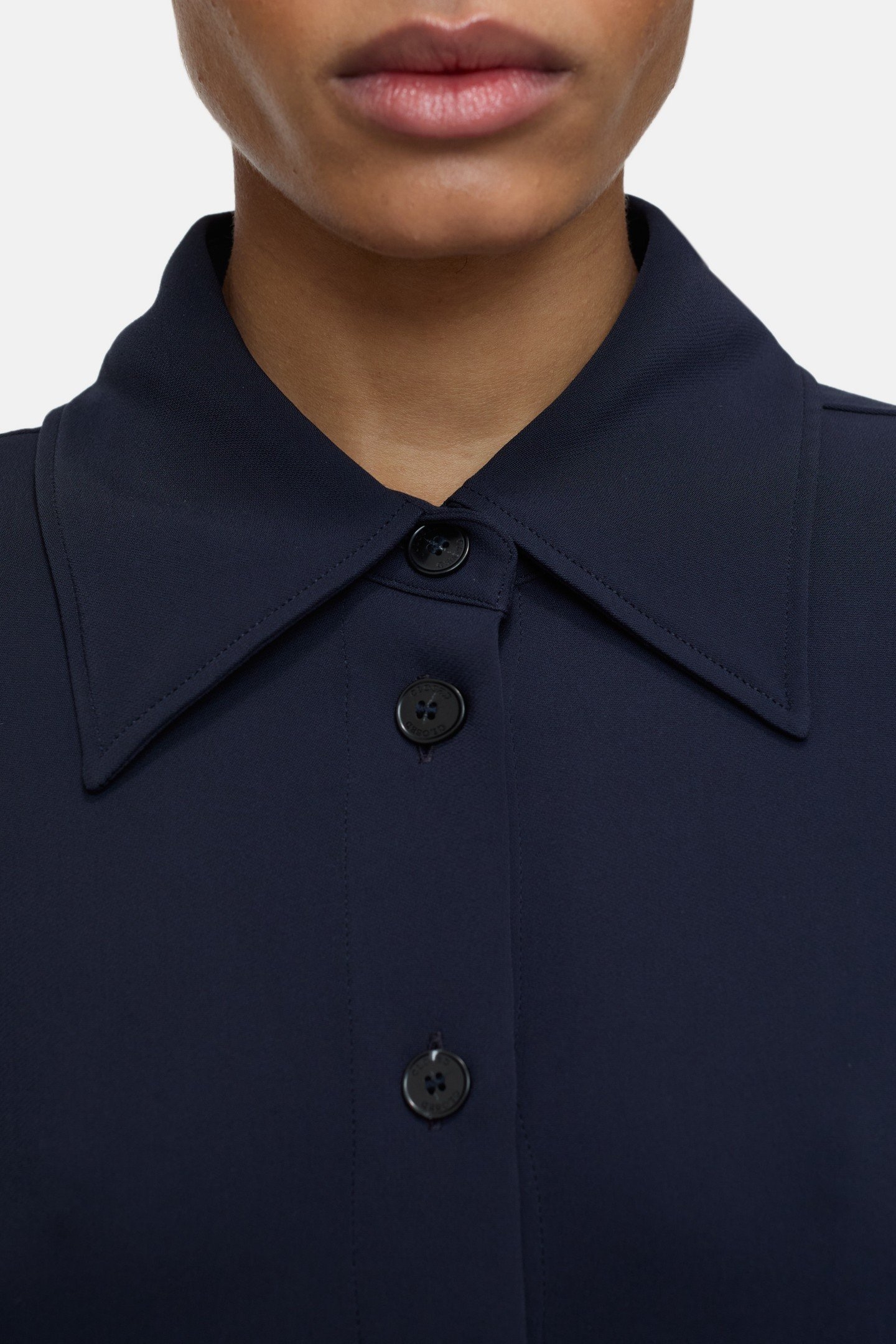 SLIM BLOUSE SHIRT DARK NIGHT 5