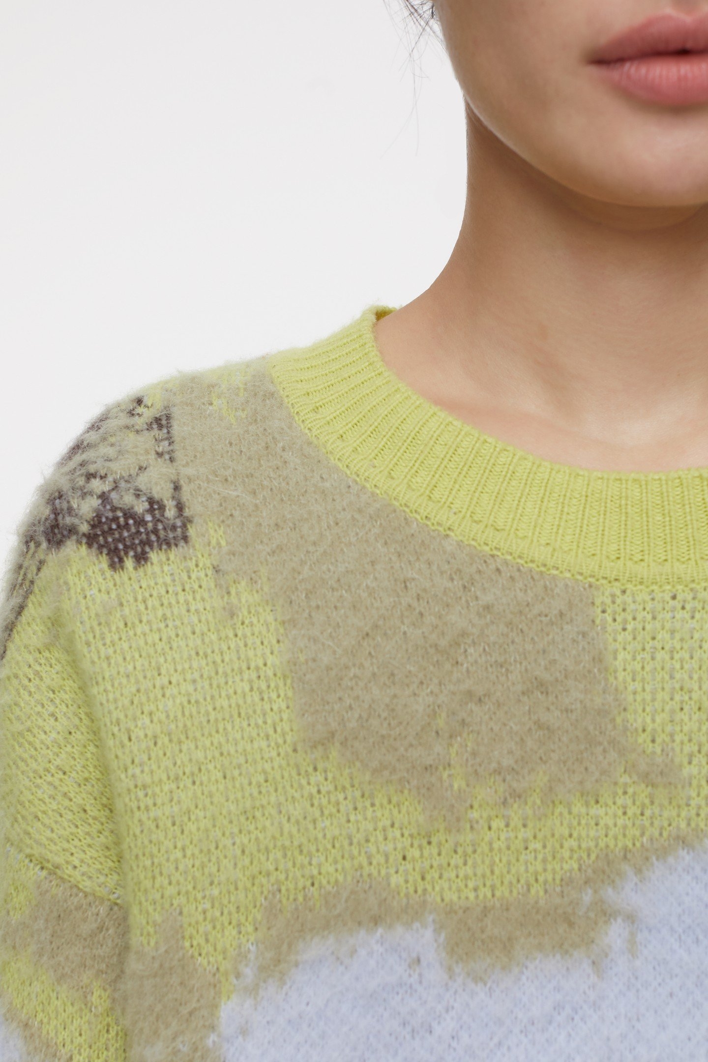 CREW NECK LONG SLEEVE KNITS PRIMARY YELLOW 8