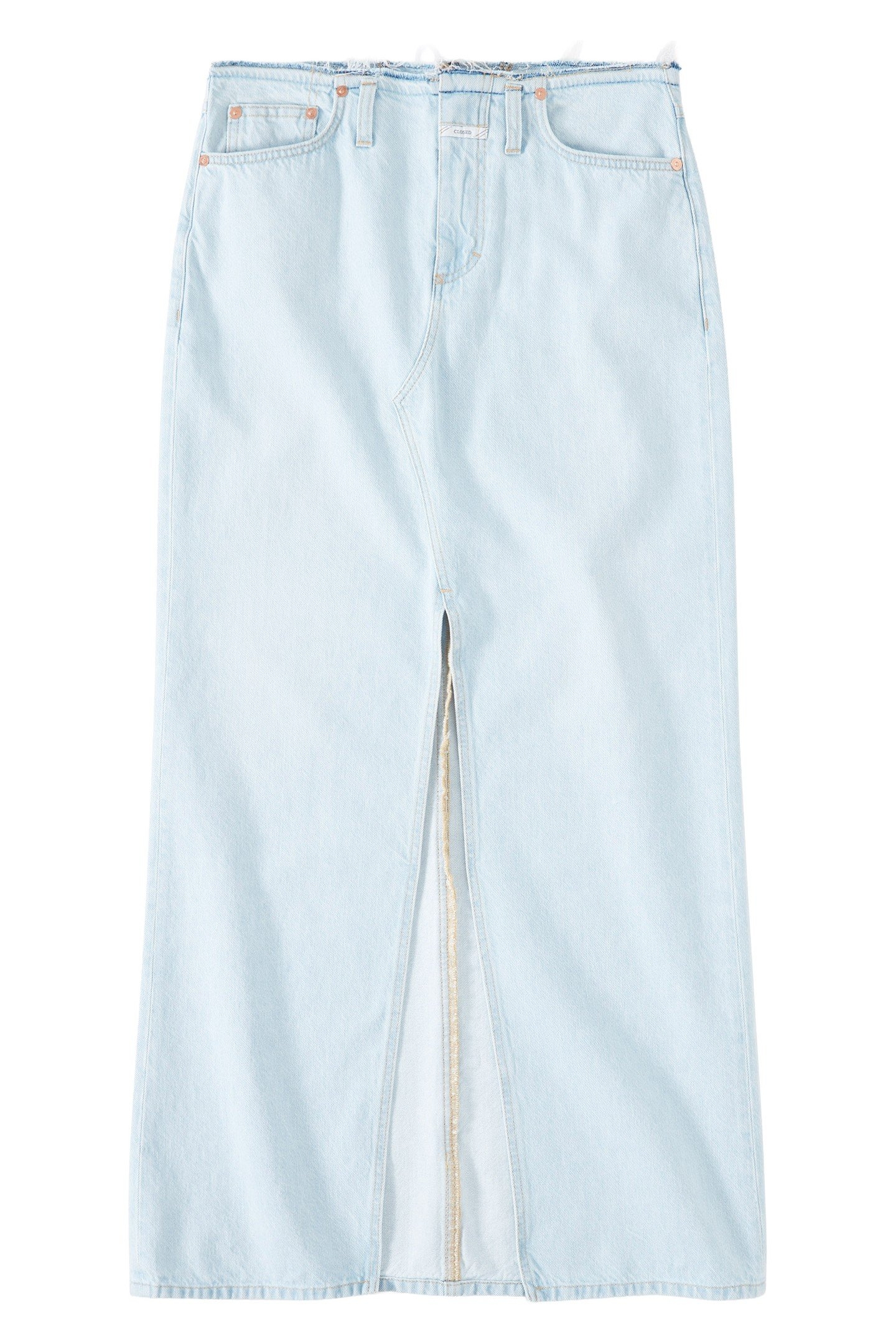 LONG 5-POCKET SKIRT LIGHT BLUE 1