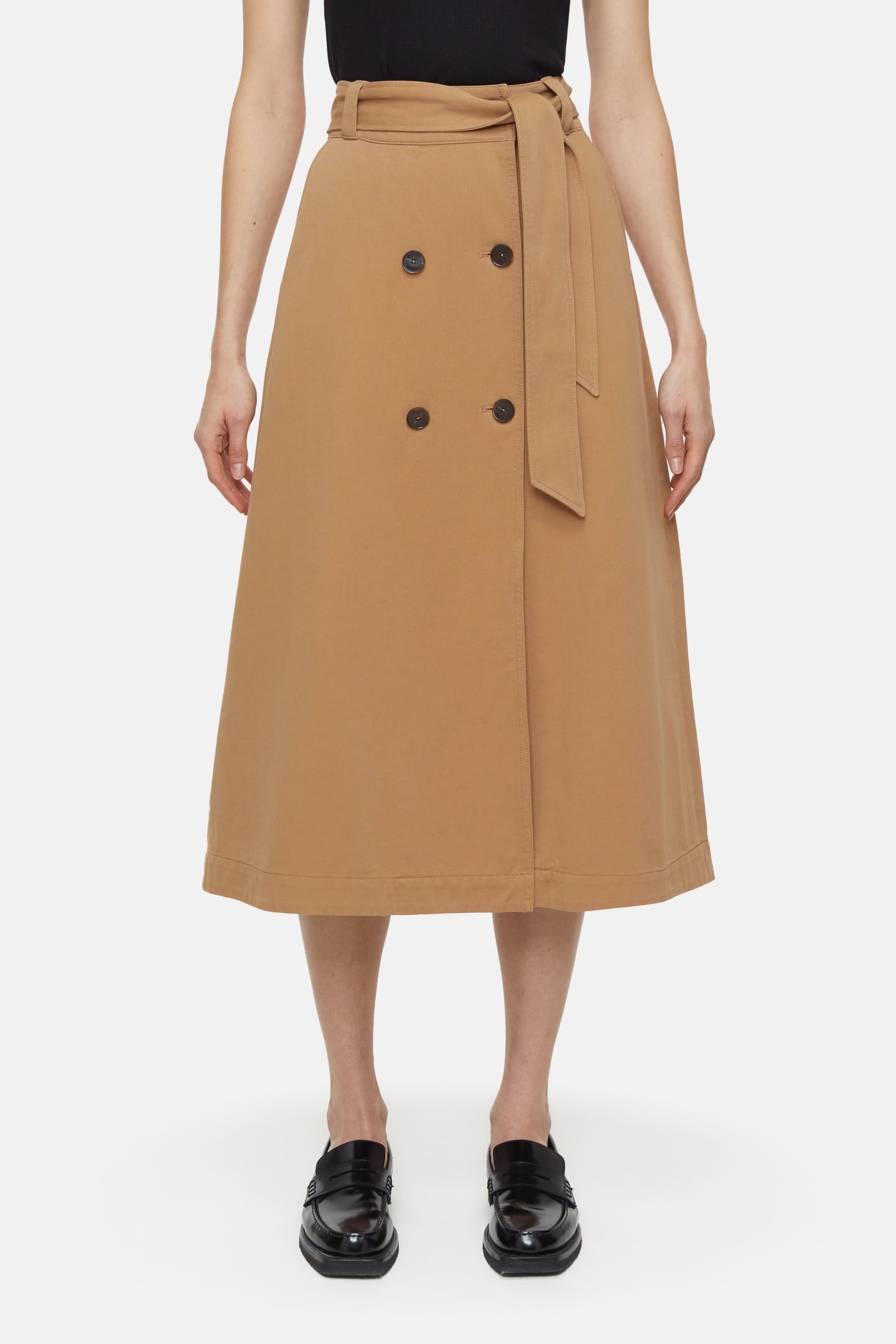 TRENCH SKIRT BISCOTTI BROWN 1