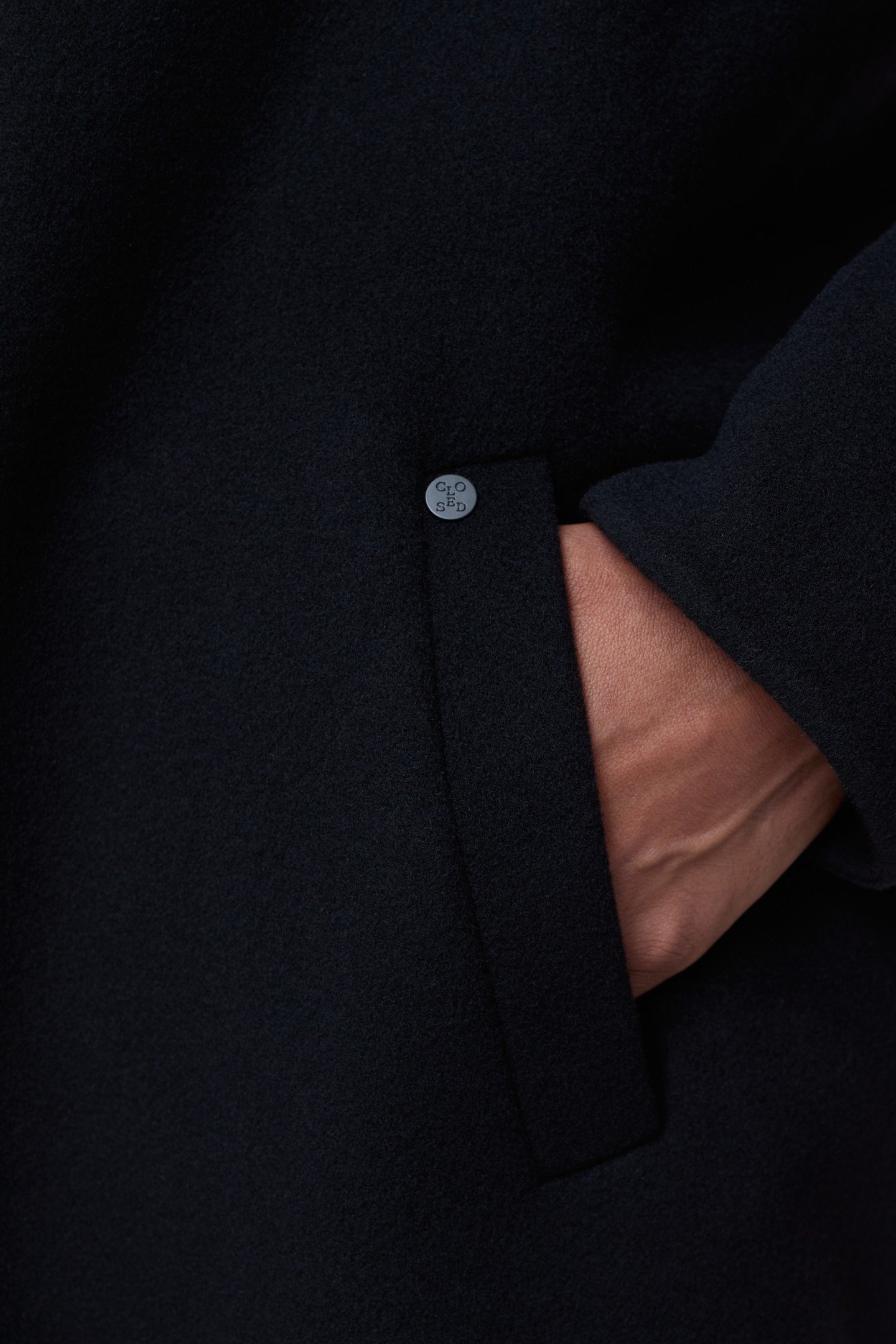 WRAP COAT JACKET BLACK 5