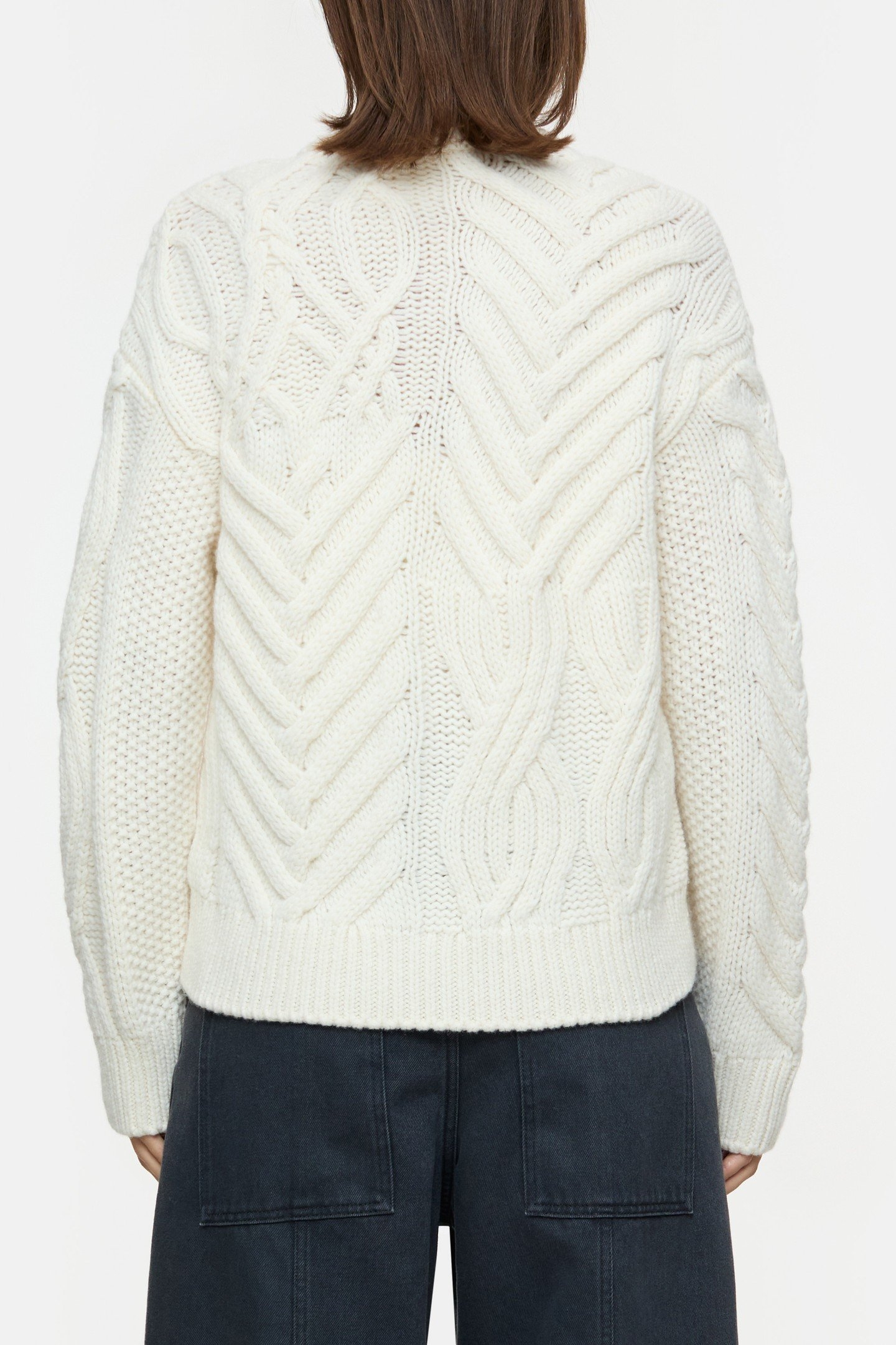 CREW ZIP CARDIGAN KNITS IVORY 2