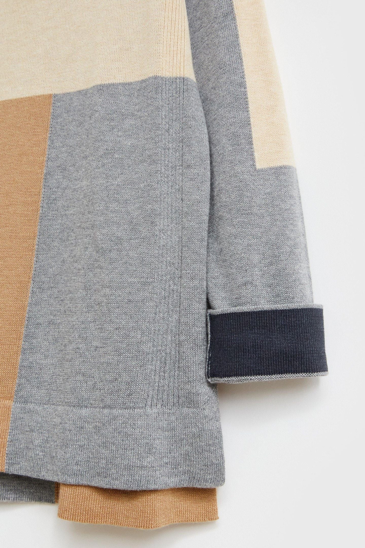 OLIVIA COLOURBLOCK JUMPER TAN MULTI 2